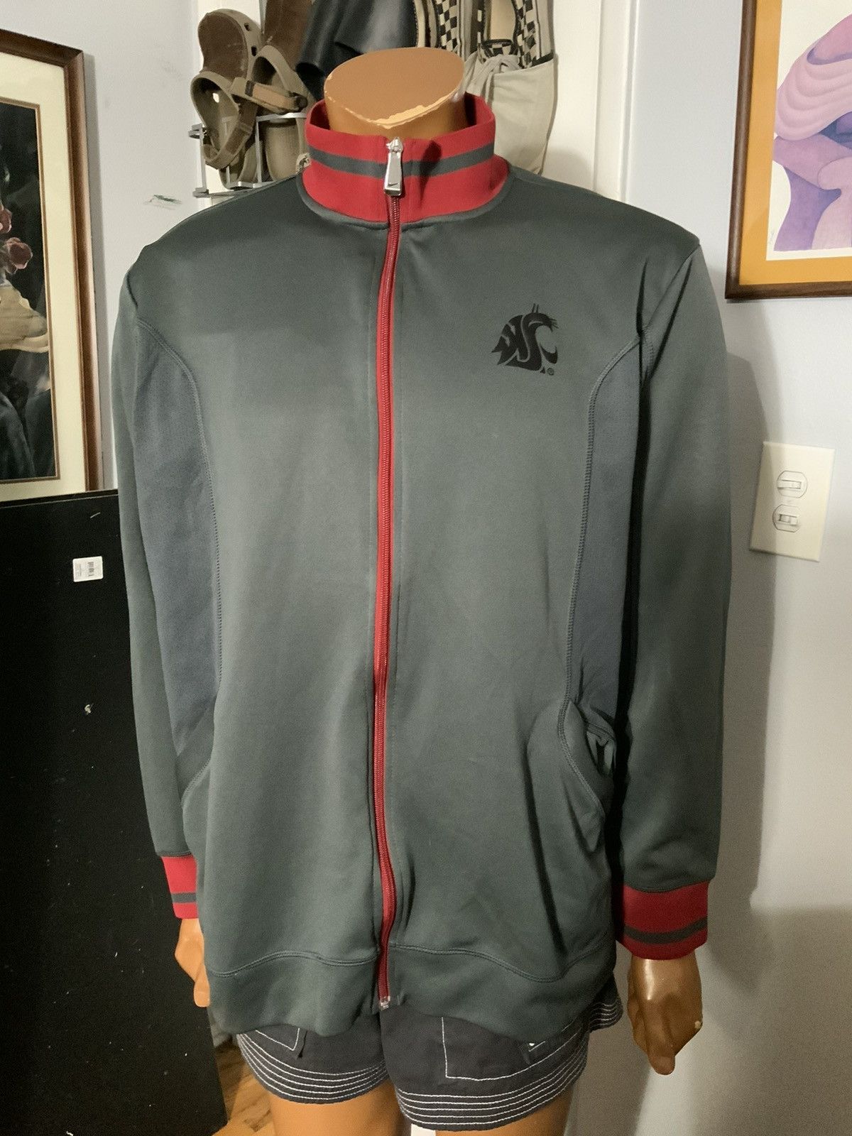 NCAA × Nike Washington State Cougars Football Player Issued #88 Jacket Size US L / EU 52-54 / 3 - 9 Thumbnail