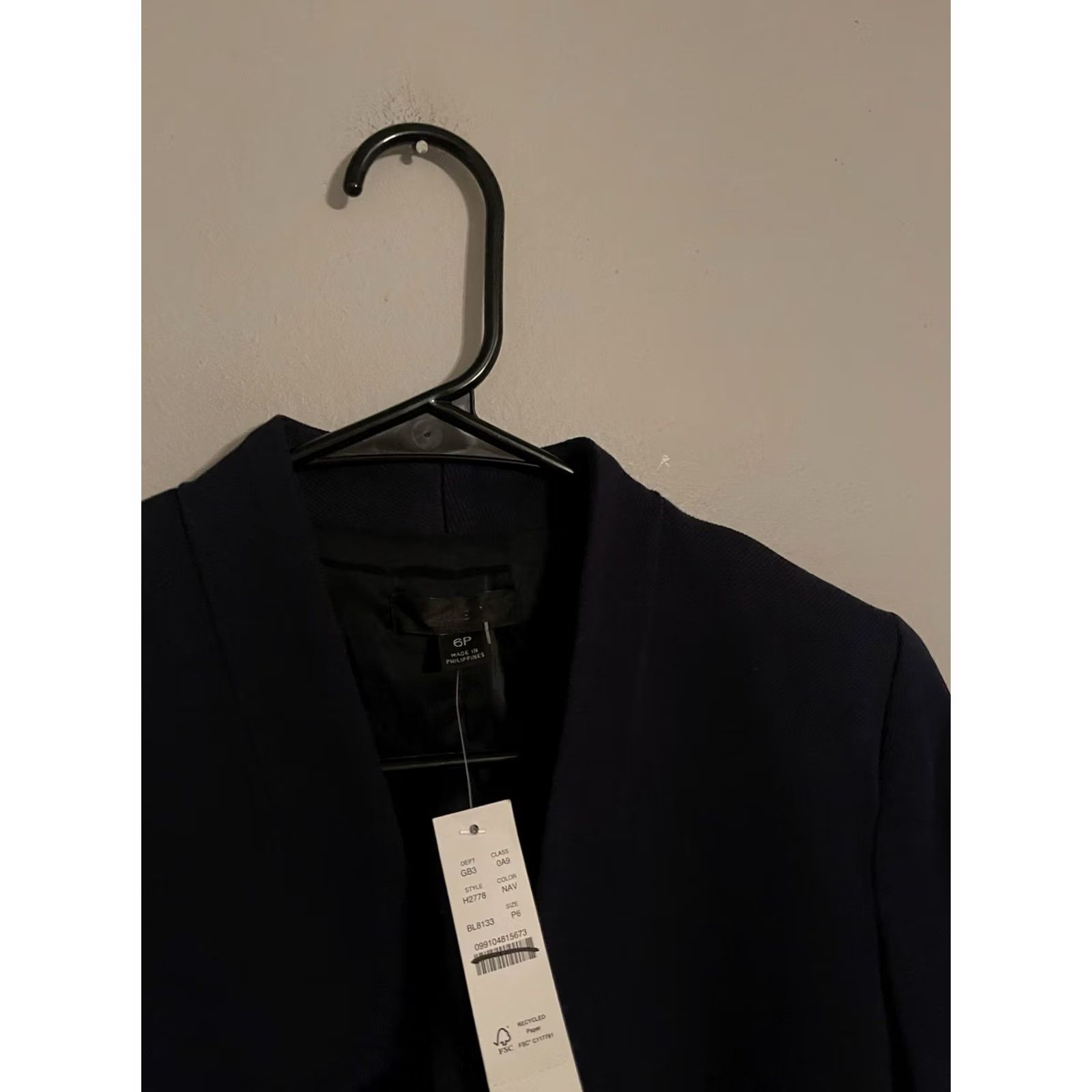 J.Crew J.Crew Going-out Blazer in Stretch Twill Navy Blue - Women's 6P Petites - New - Blazer Size M / US 6-8 / IT 42-44 - 3 Thumbnail