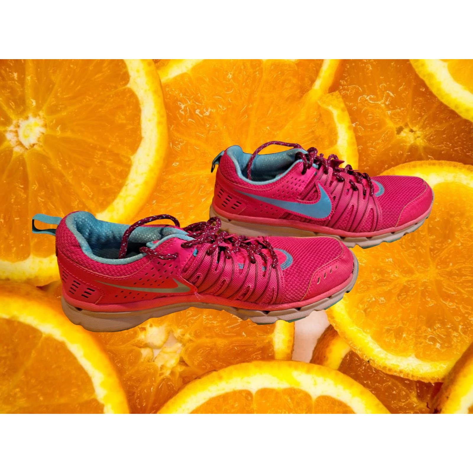 Nike Nike Flex Trail 2 Pink and Blue Woman's Running Shoes Size 1 Size ONE SIZE - 3 Thumbnail