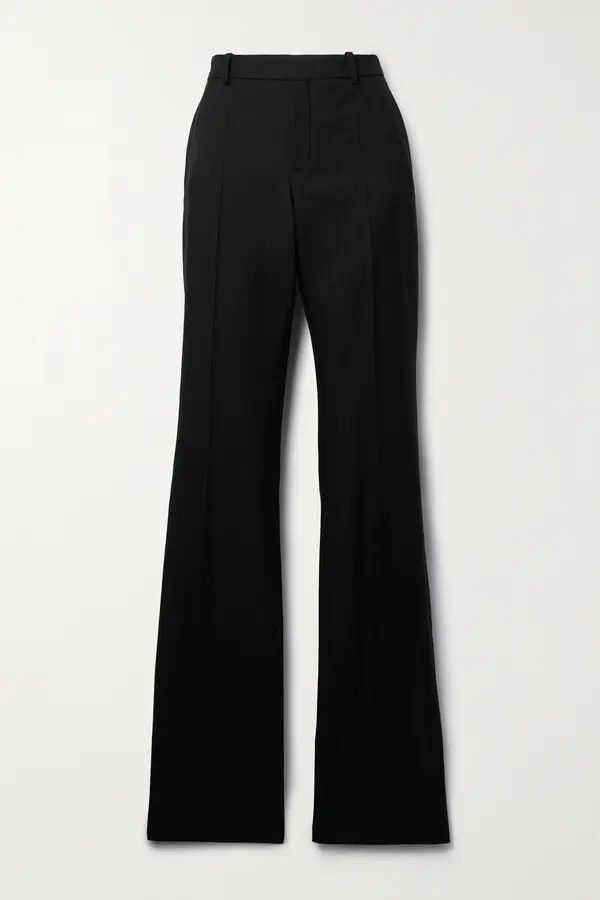 Saint Laurent Paris o1s1wg111124 High Waisted Pants in Denim in Black Size 30" / US 8 / IT 44 - 1 Thumbnail