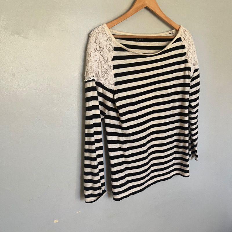 Loft Loft Ann Taylor Stripe Top Size XL / US 12-14 / IT 48-50 - 1 Thumbnail