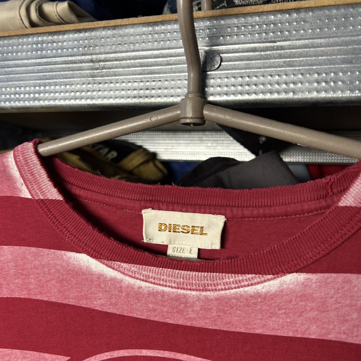 Diesel Designer Diesel Big Graphic Logo Y2k opium streetwear tee Size US L / EU 52-54 / 3 - 4 Thumbnail