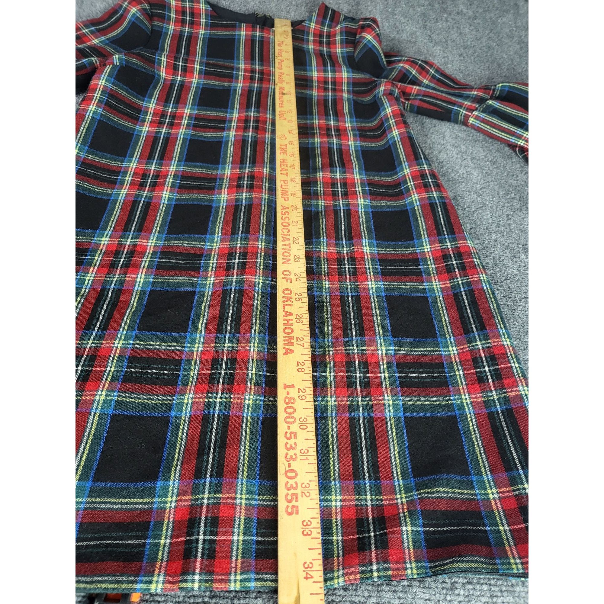 Vineyard Vines Vineyard Vines Jolly Plaid Greenwich Flutter Sleeve Shift Dr Size S / US 4 / IT 40 - 3 Thumbnail