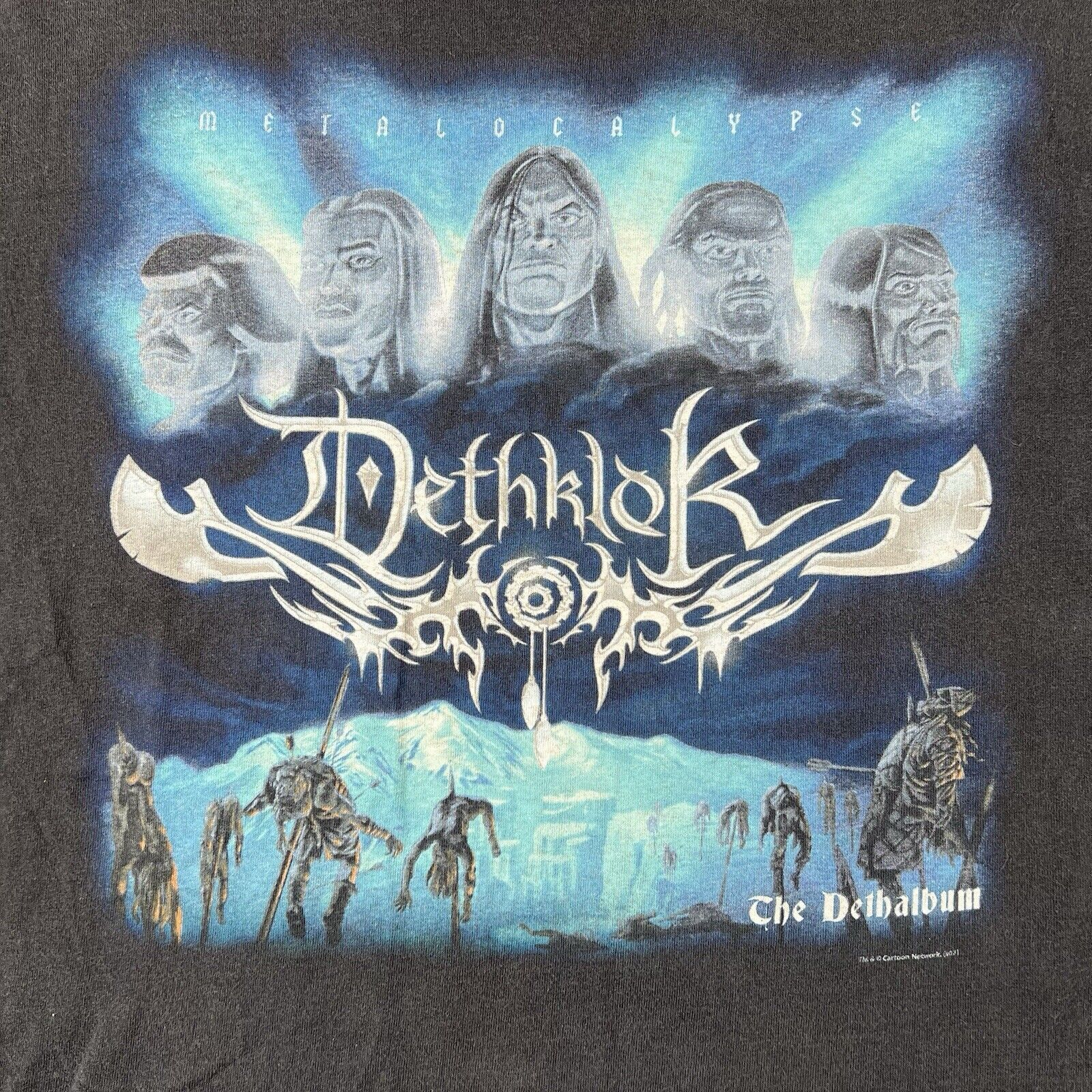 Band Tees × Delta Dethklok Metalocalypse Shirt Black The Dethalbum Death Metal Size US XL / EU 56 / 4 - 4 Thumbnail