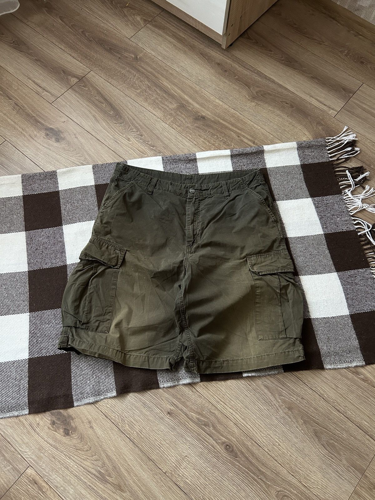 Carhartt × Vintage Vintage Carhartt true faded shorts cargo y2k mens Size US 34 / EU 50 - 2 Thumbnail
