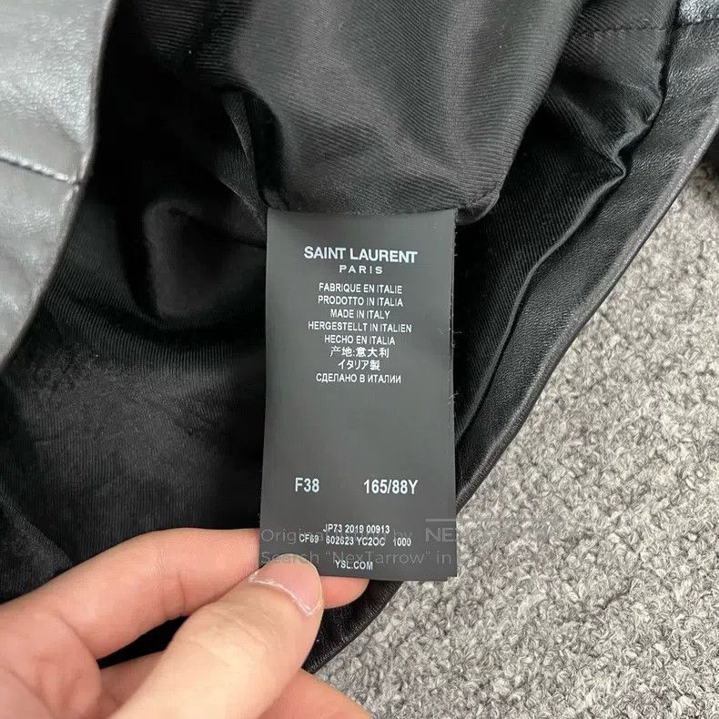 Saint Laurent Paris Saint Laurent Paris Leather biker jacket Size XS / US 0-2 / IT 36-38 - 7 Thumbnail