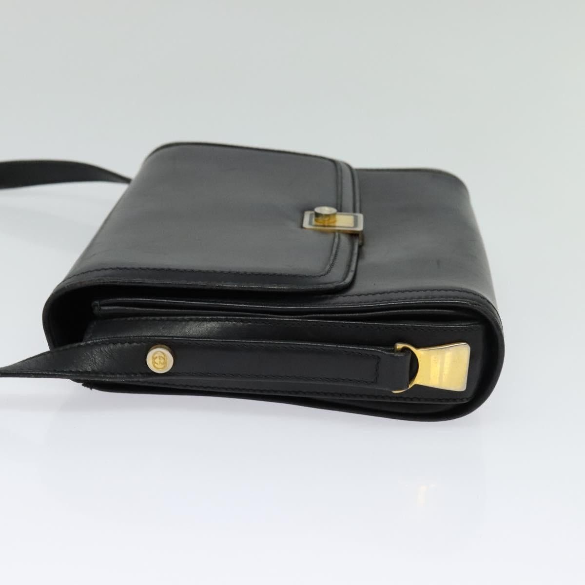 Gucci GUCCI Shoulder Bag Leather Black Gold Size ONE SIZE - 4 Thumbnail
