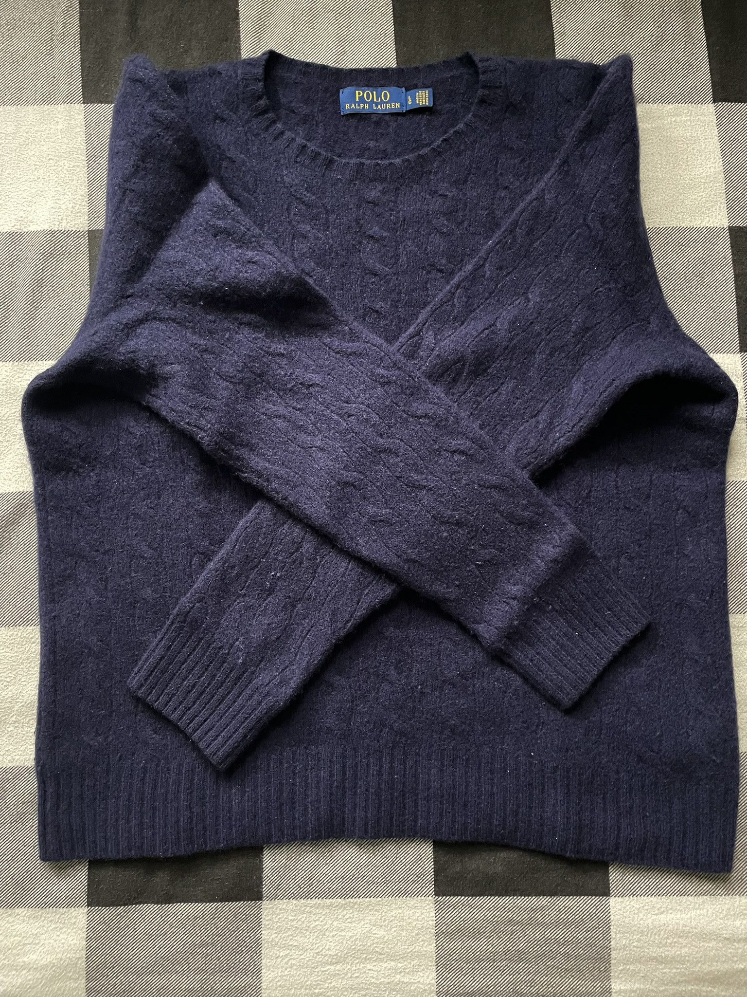Polo Ralph Lauren Polo Ralph Lauren Cable Knit Wool Sweater Size US M / EU 48-50 / 2 - 2 Thumbnail