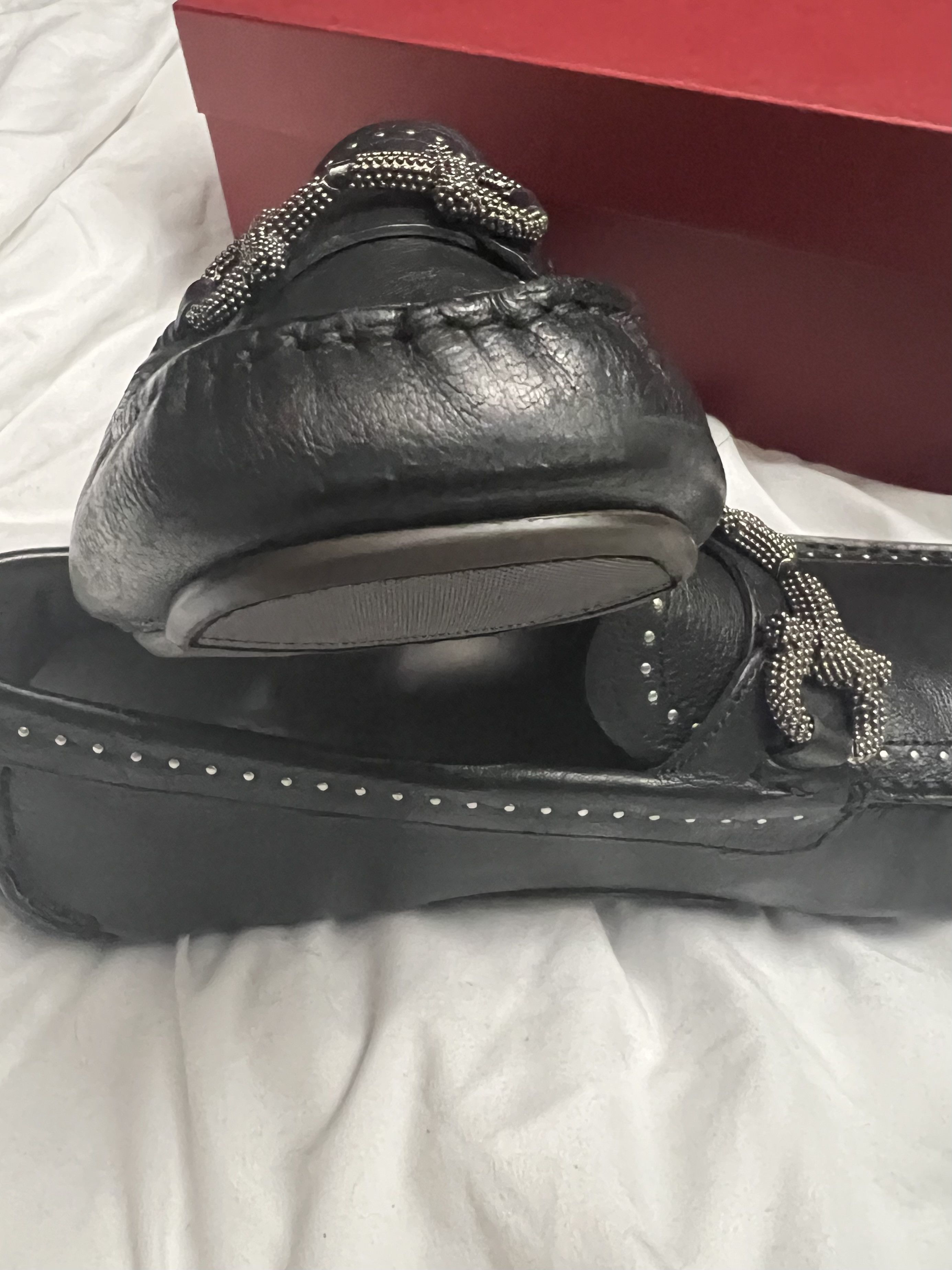 Salvatore Ferragamo PARIGI STU CM NERO BUFFALO Size US 11 / EU 44 - 8 Thumbnail
