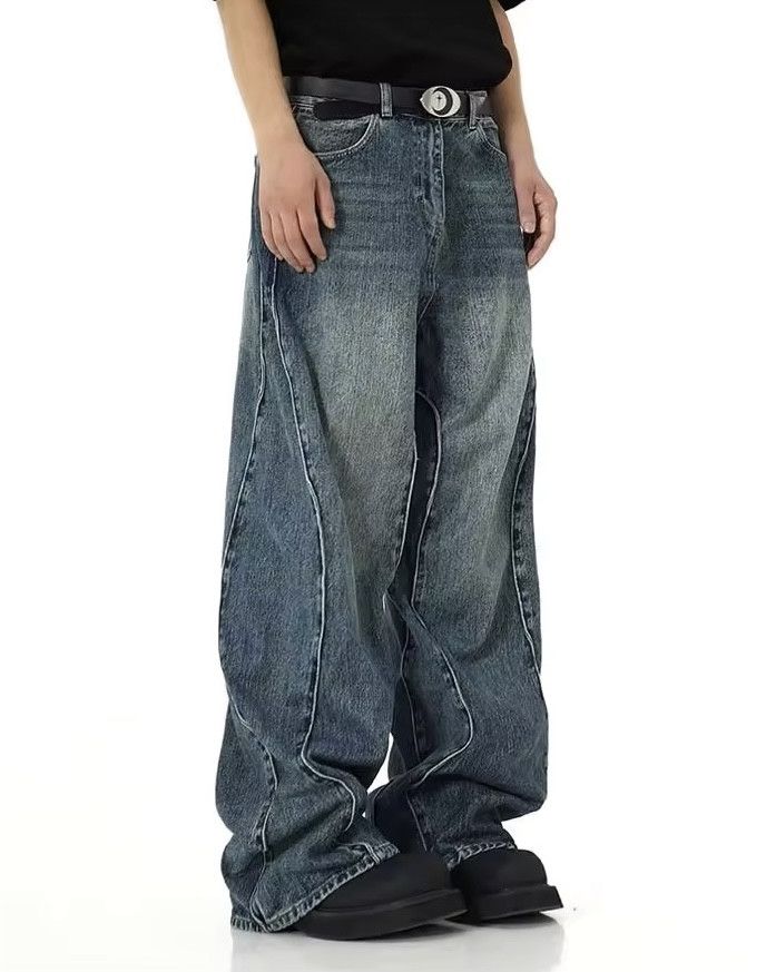 Japanese Brand High-end Curve Splicing Jeans Size US 30 / EU 46 - 2 Thumbnail