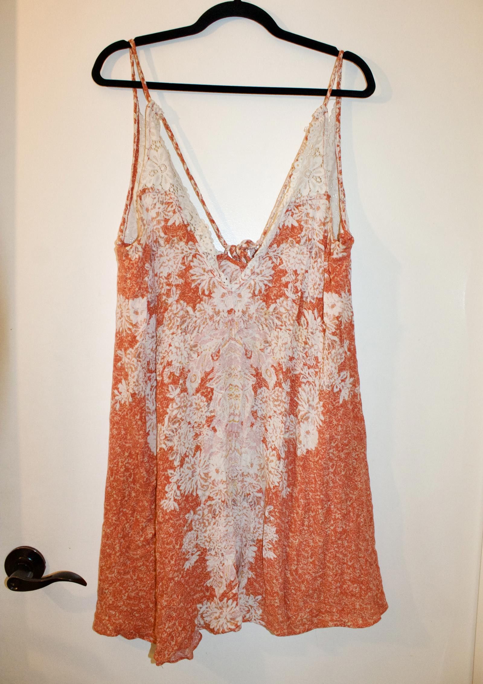 Free People Intimately Free People Bohemian Floral Maxi Dress SZ Med Size ONE SIZE - 4 Thumbnail