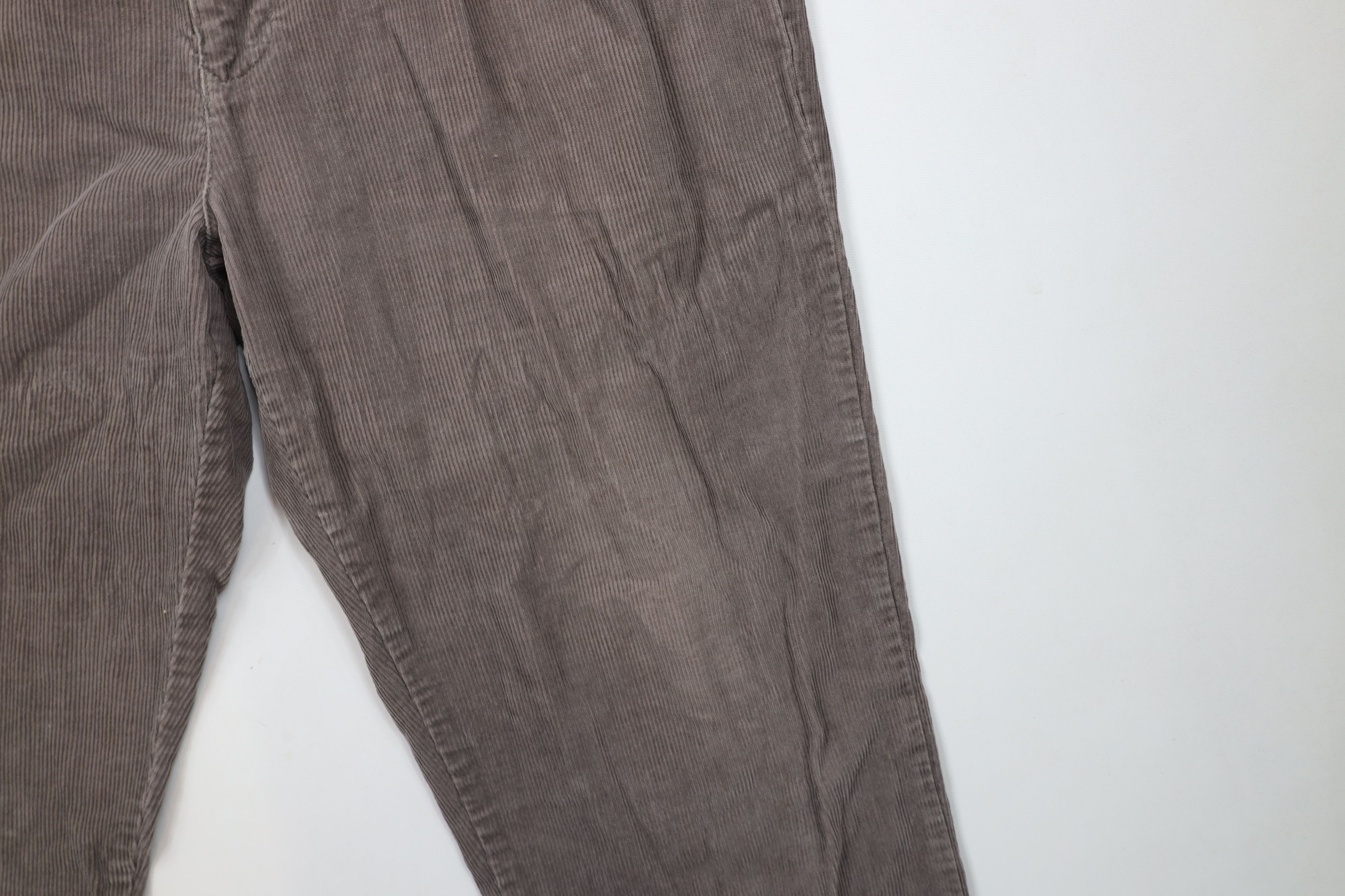 Vintage Vintage 90s Streetwear Cuffed Wide Leg Corduroy Chino Pants Size US 34 / EU 50 - 6 Thumbnail