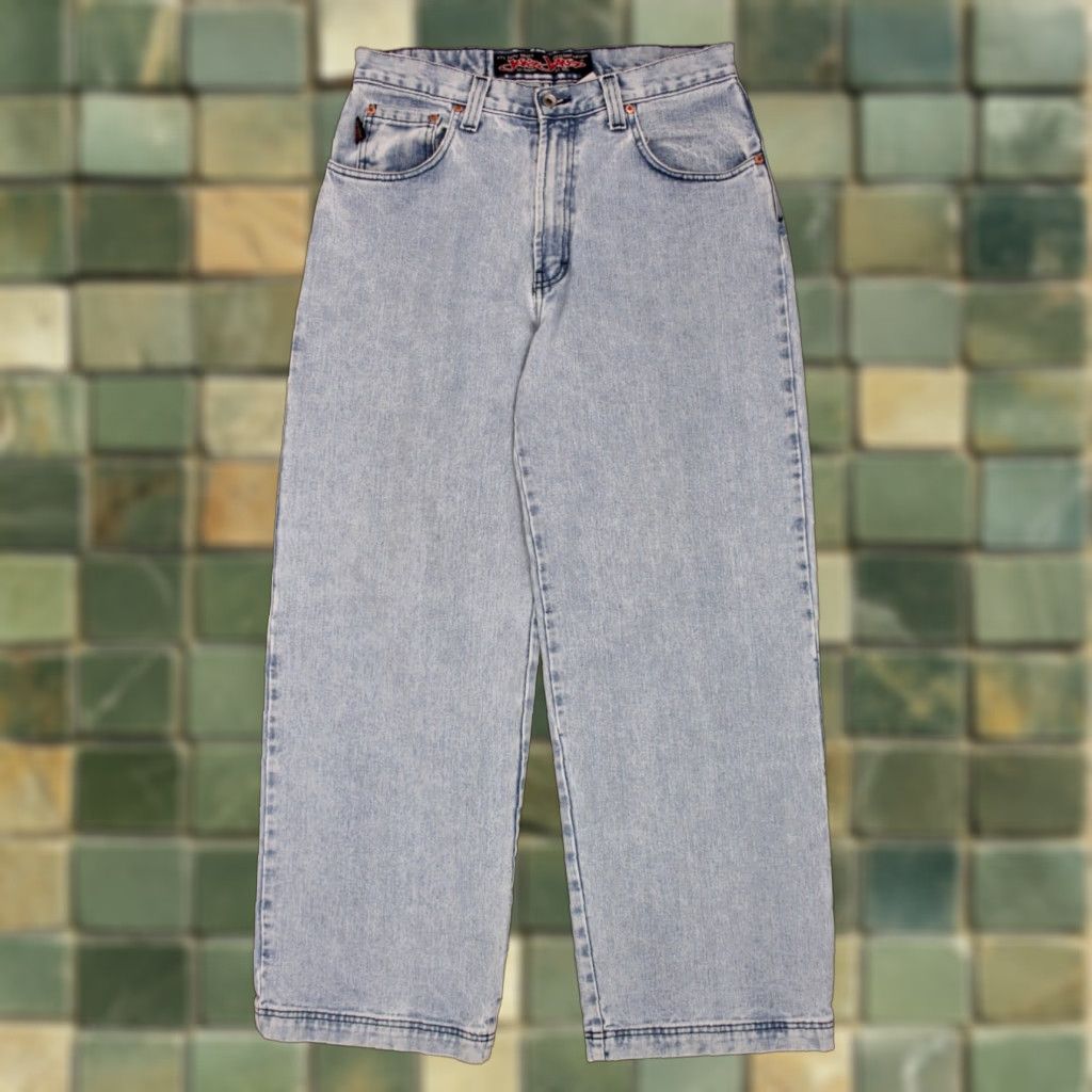 JNCO JNCO Jeans Men's VTG 1990s Wide Leg Sz 33x32 Blue 90s Basics Mens Size US 33 - 1 Thumbnail