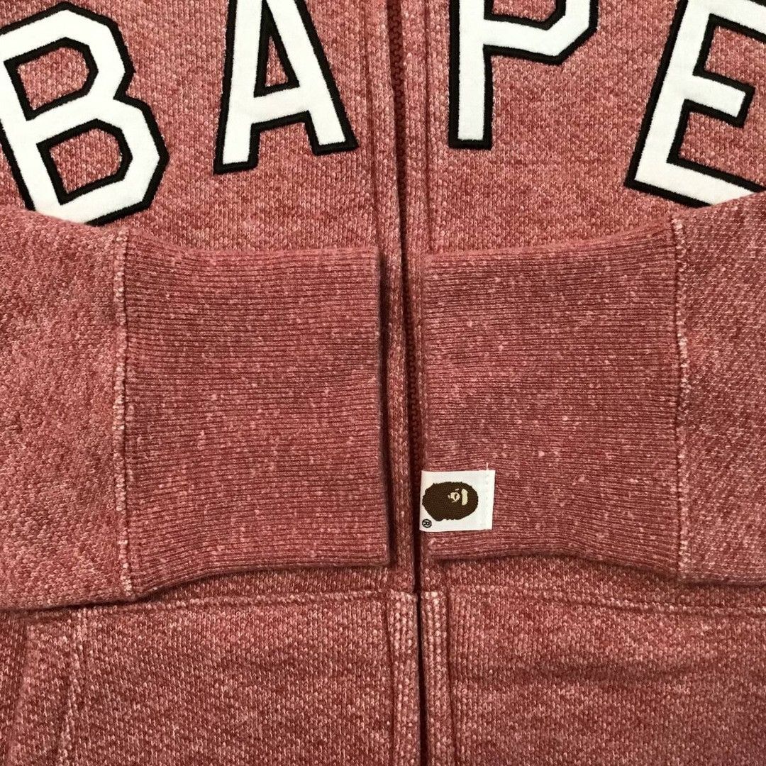 Bape BAPE LOGO full zip hoodie a bathing ape Size US L / EU 52-54 / 3 - 5 Thumbnail
