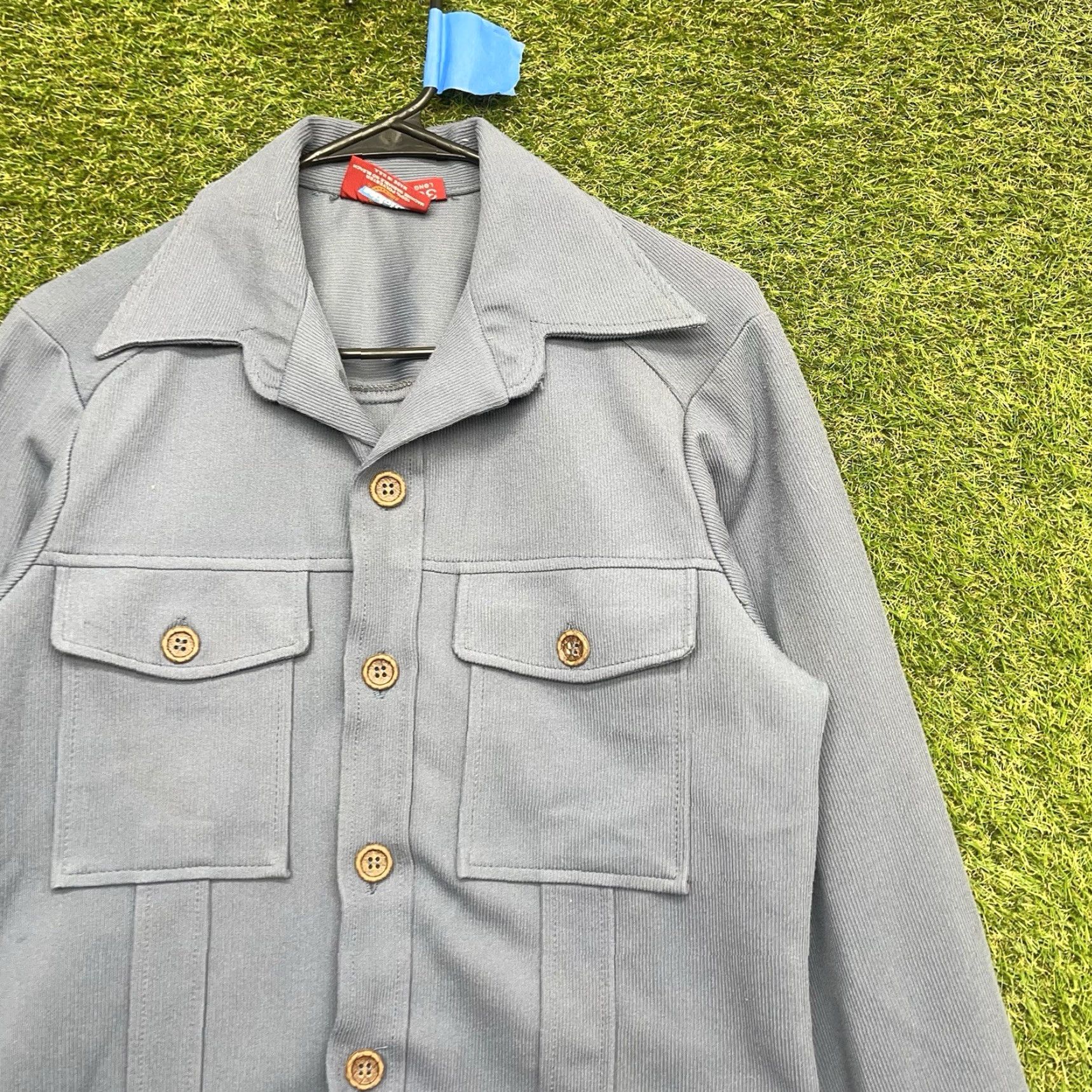 Dickies VINTAGE Dickies Work Shirt Mens 38 Long Blue Polyester Blend USA Long Sleeve 90s Size US M / EU 48-50 / 2 - 2 Thumbnail