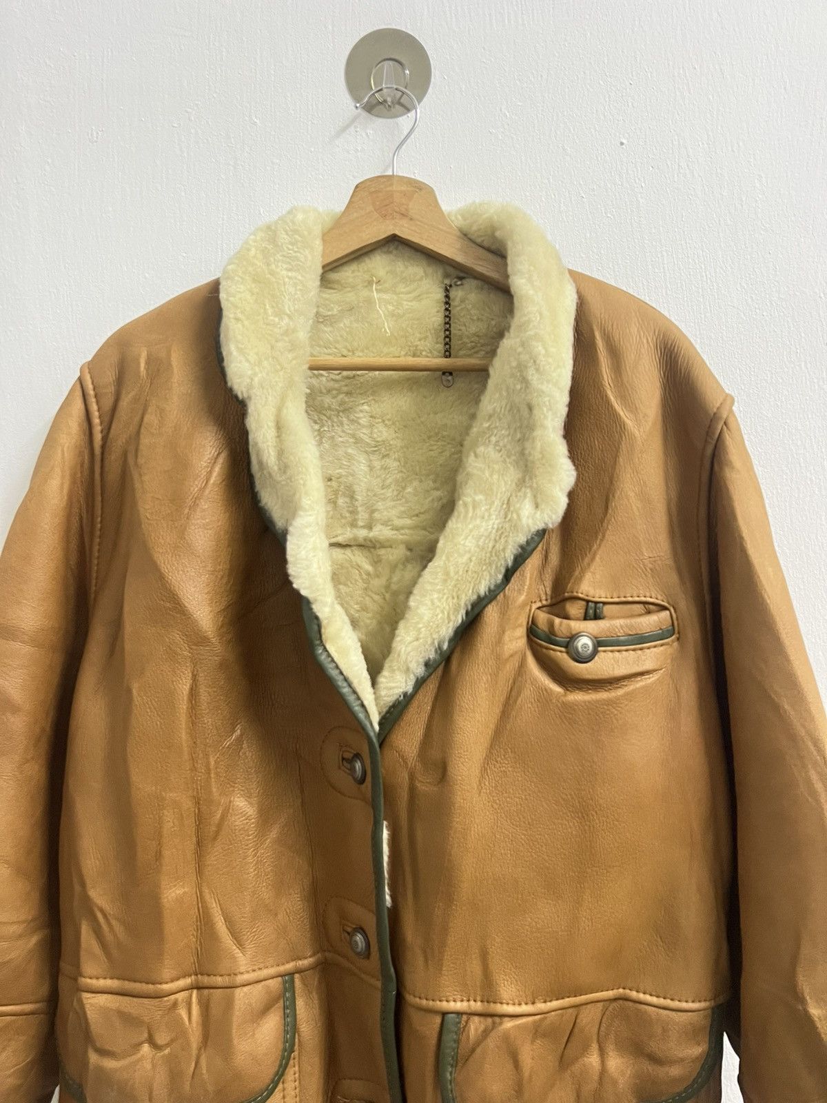 Vintage Vintage Maffei Shearling Jacket Size US L / EU 52-54 / 3 - 2 Thumbnail