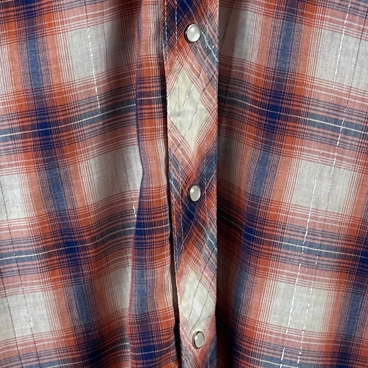 Rustler Vintage Western Plaid Pearl Snap Shirt Size US XXL / EU 58 / 5 - 4 Thumbnail