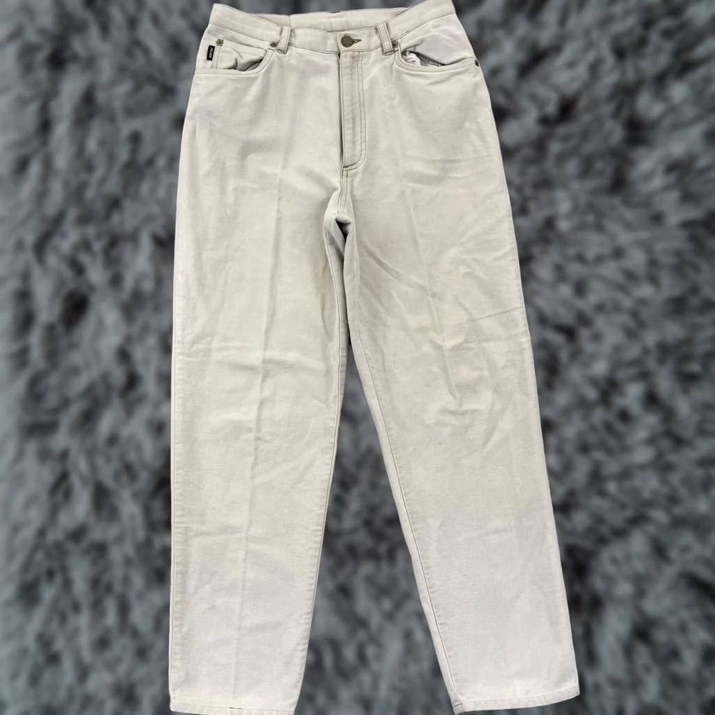 Ralph Lauren Ralph Lauren Jeans Womens 8P Straight Stretch Casual Zip Pocket Preppy 90s City Beige Cotton Denim 5-Pocket Regular May Include Logos */ Size 30" / US 8 / IT 44 - 1 Thumbnail