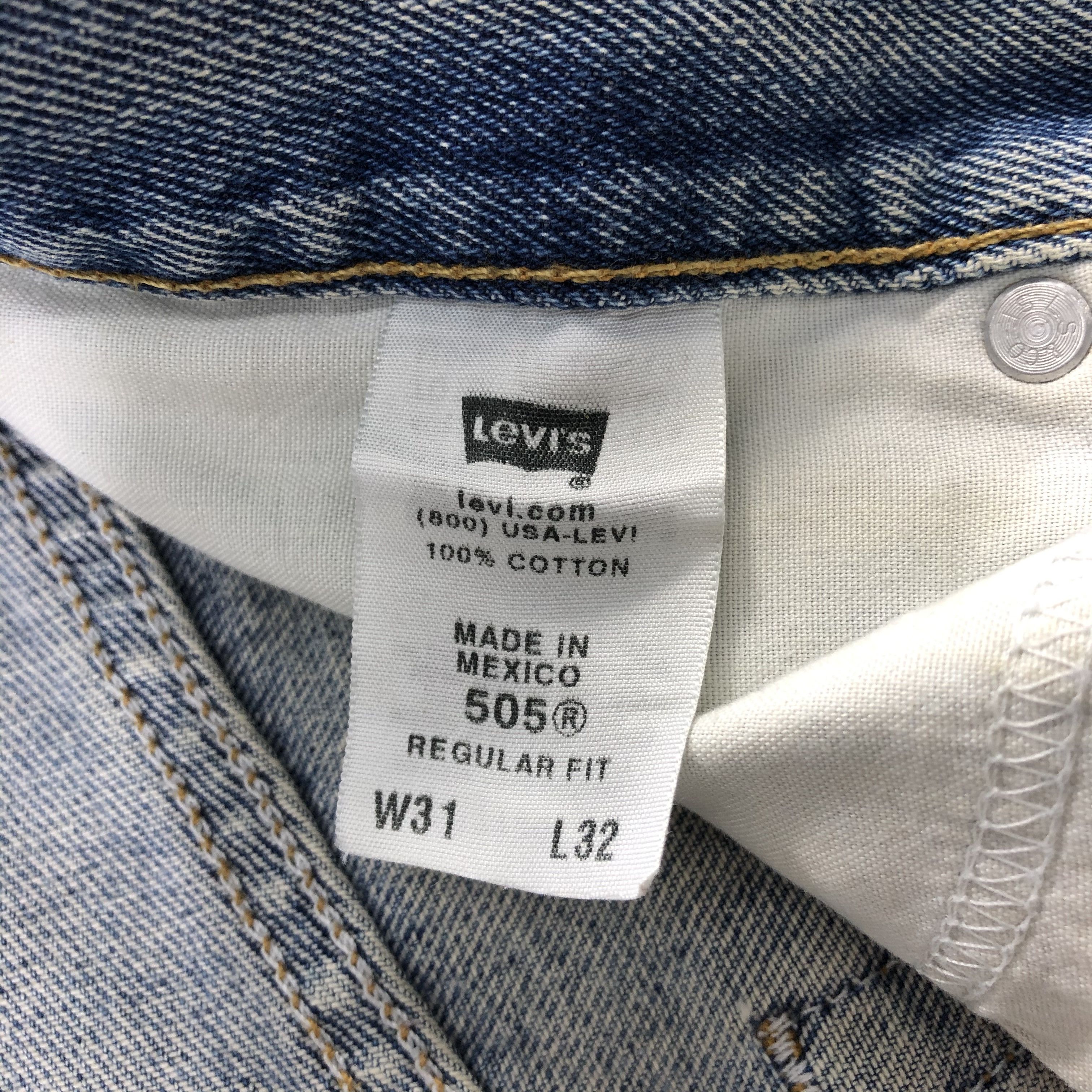 Levi's Vintage Light Wash Levis 505 Jeans-J1714 Size US 32 / EU 48 - 15 Thumbnail