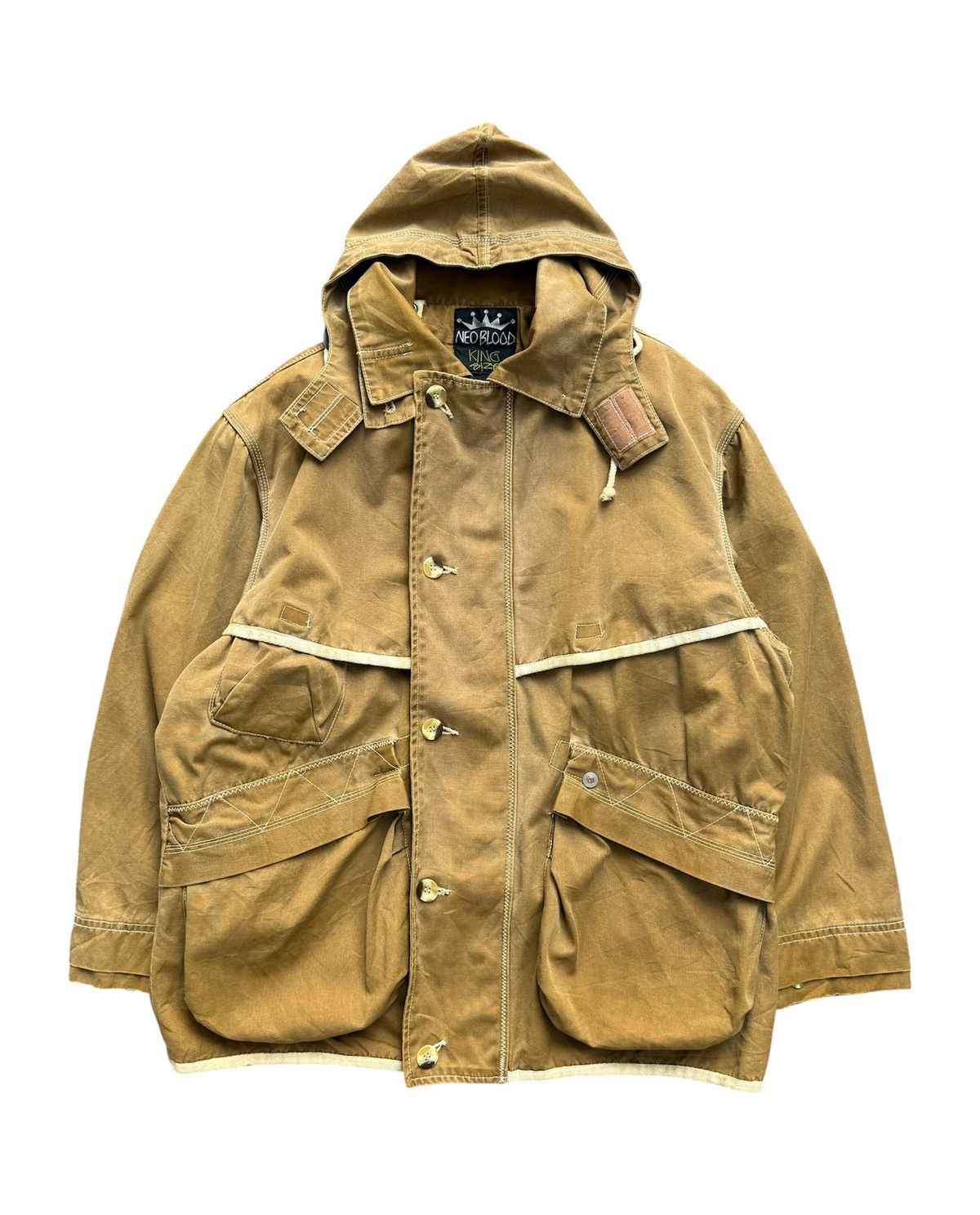 Stussy Vintage RARE Neo Blood x Stussy "King Size" Baggy HipHop Size US XL / EU 56 / 4 - 1 Thumbnail