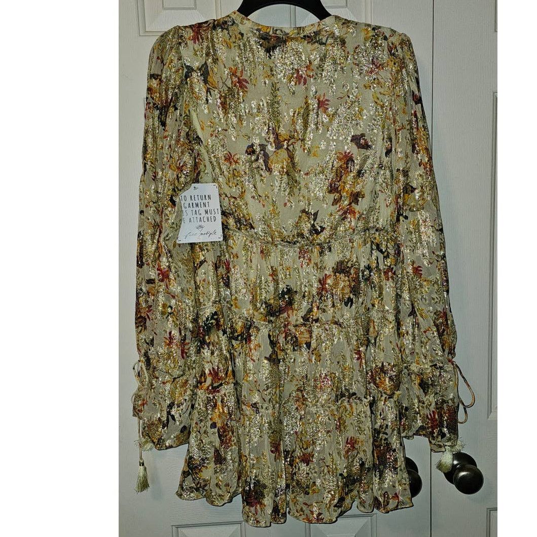 Free People New Free People Rococco Sands Cara Mini Dress $383 SMALL Size S / US 4 / IT 40 - 8 Thumbnail