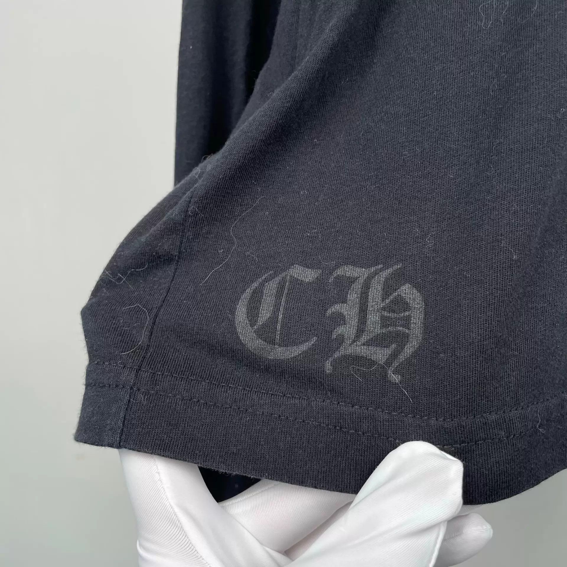 Chrome Hearts Chrome Hearts HK Excl Cross & Horsehoe blk L/S T 175 Size US L / EU 52-54 / 3 - 3 Thumbnail