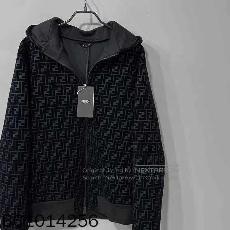 Fendi Fendi Printed velvet zip-up jacket Size US M / EU 48-50 / 2 - 4 Thumbnail