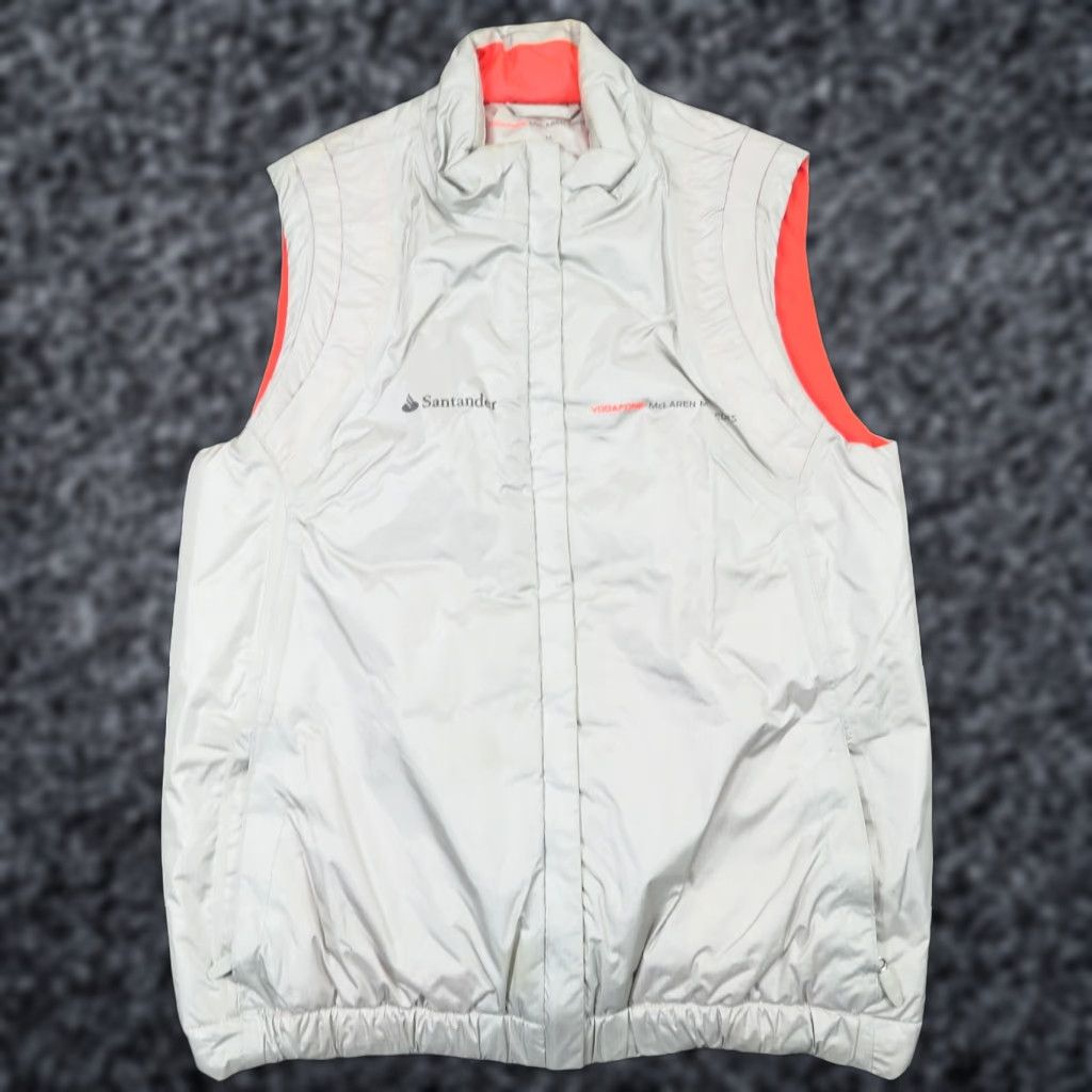 Vintage McLaren Mercedes Vest Womens Medium F1 Racing Formula 1 Gilet Lined Insulated Size M / US 6-8 / IT 42-44 - 1 Thumbnail