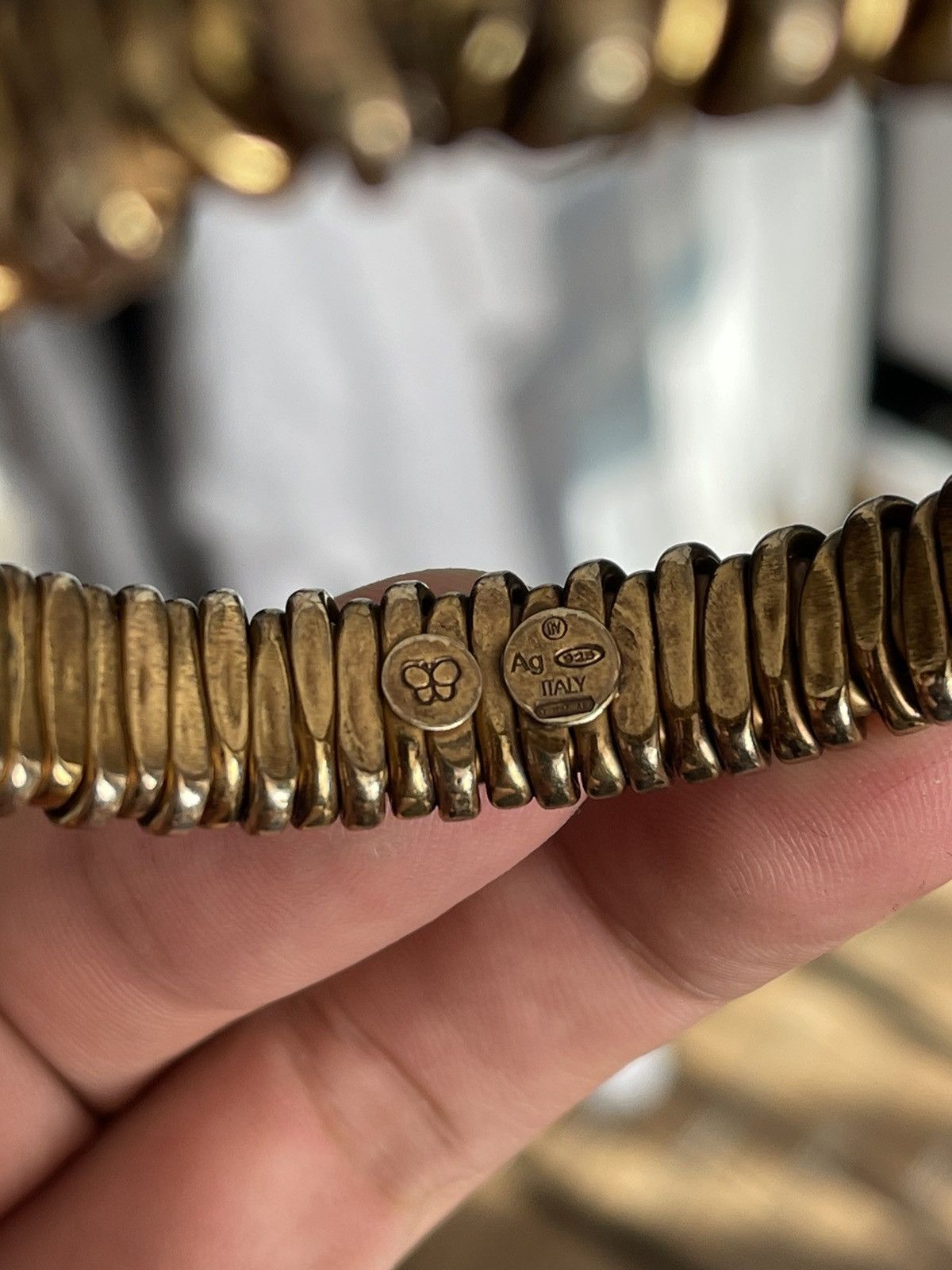 Bottega Veneta Bottega Veneta Silver 925 Bracelet Golden Plating Archive Size ONE SIZE - 16 Thumbnail