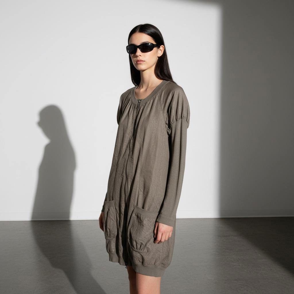 Cop Copine The Cop Copine Neutral Slim Sleeves Dress Size ONE SIZE - 1 Thumbnail