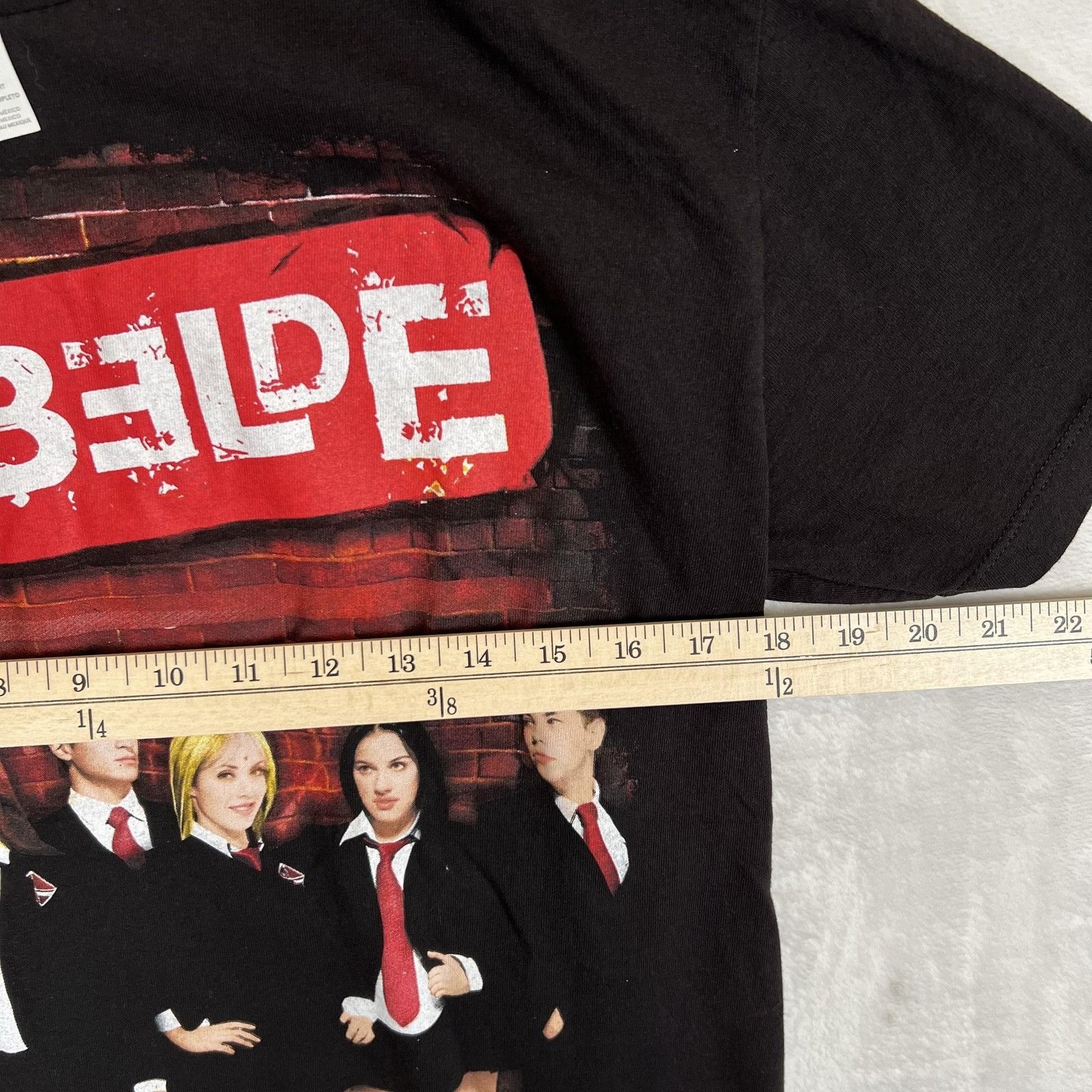 Other Rebelde T-Shirt Size Medium Black Graphic Tee Latin Pop Band Size US M / EU 48-50 / 2 - 4 Thumbnail