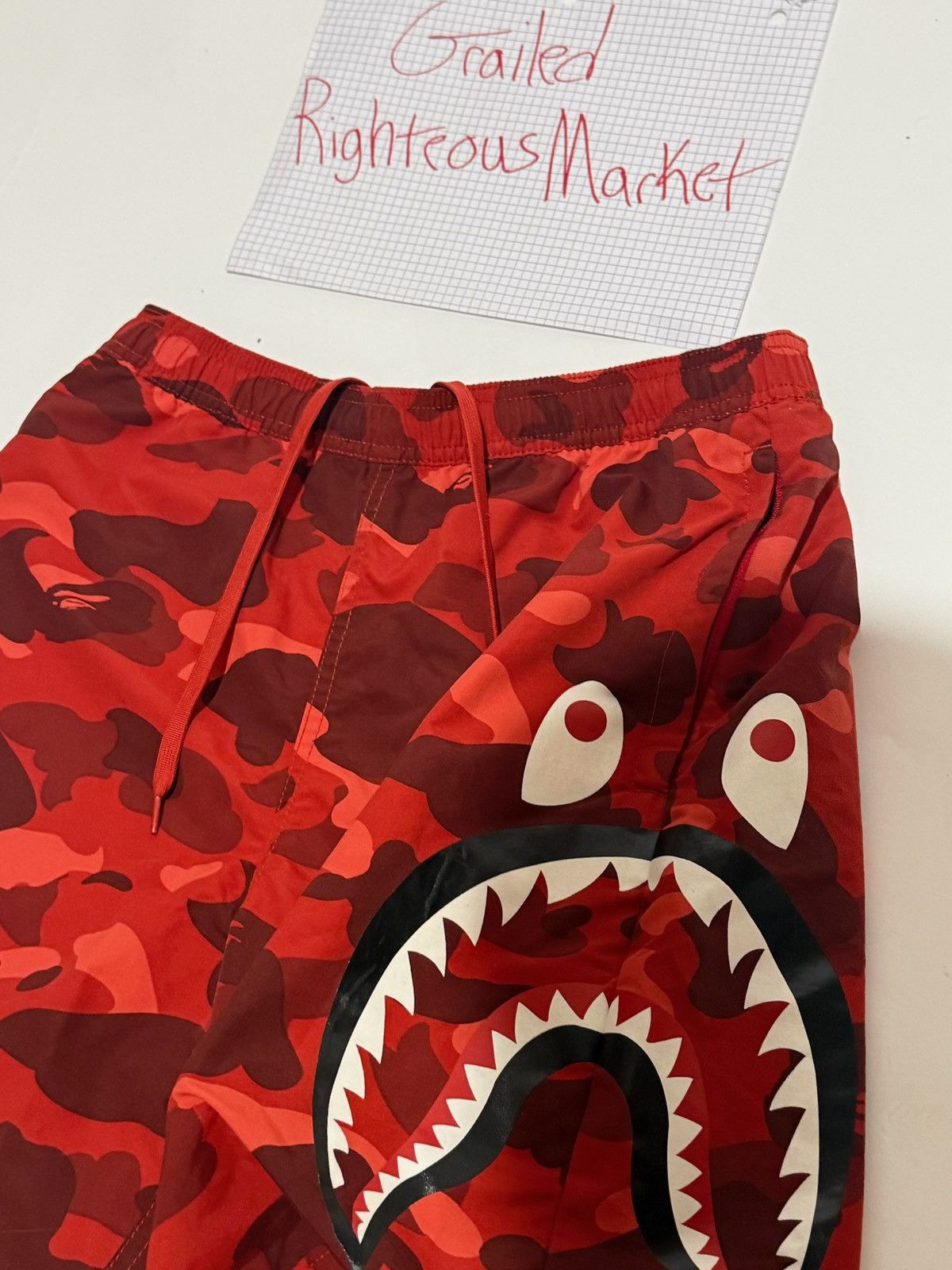 Bape Bape Shark Shorts Size US 32 / EU 48 - 2 Thumbnail