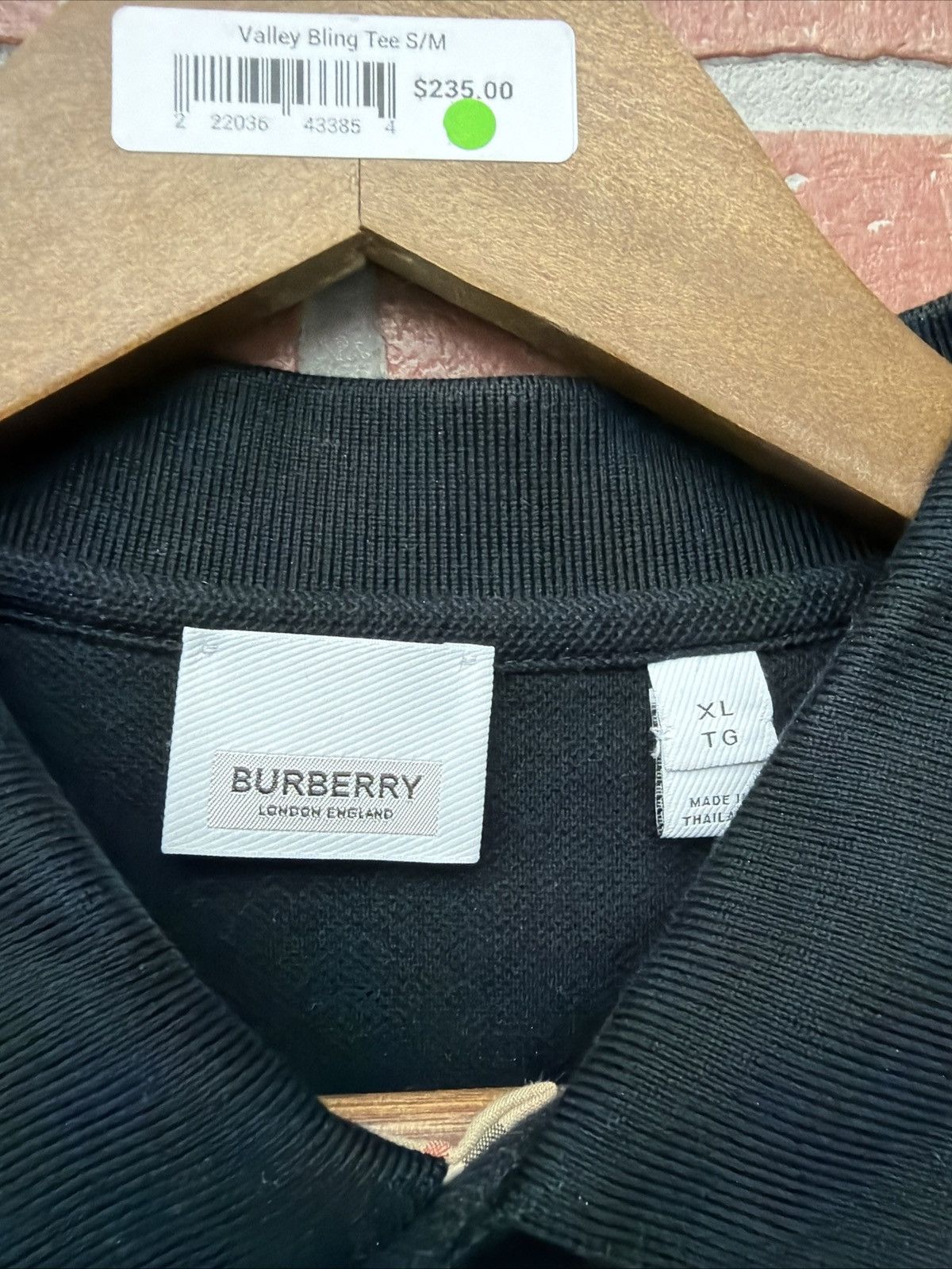 Burberry Burberry London England Men's Polo Shirt Sleeve Black Size US XL / EU 56 / 4 - 5 Thumbnail