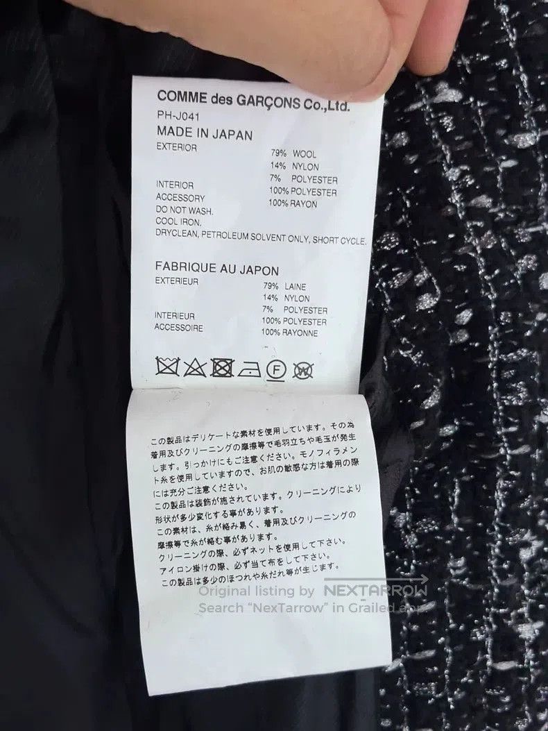 Comme des Garcons Comme des Garcons Homme Plus Tweed Jacket. Size US M / EU 48-50 / 2 - 4 Thumbnail