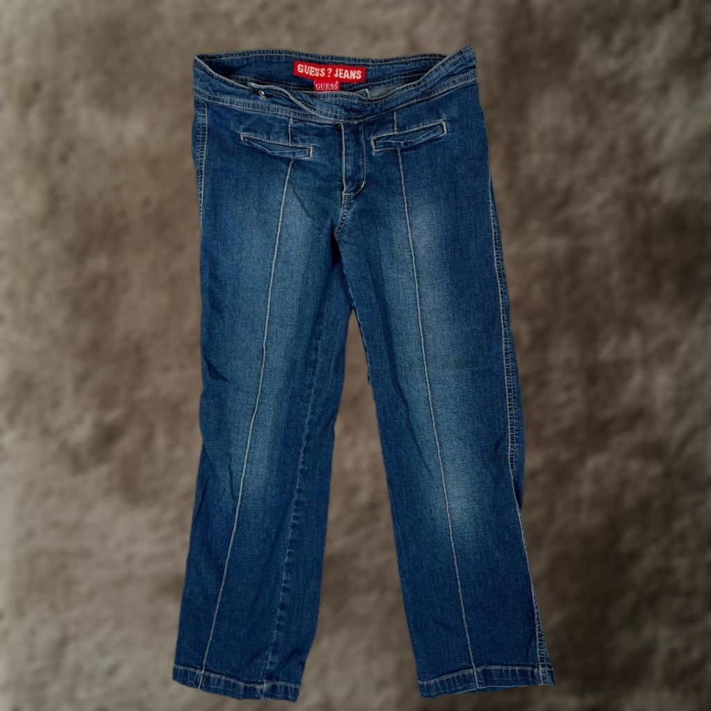 Guess VINTAGE GUESS Capri Jeans Women's 27 Low Rise Blue Y2K Size 27" / US 4 / IT 40 - 1 Thumbnail