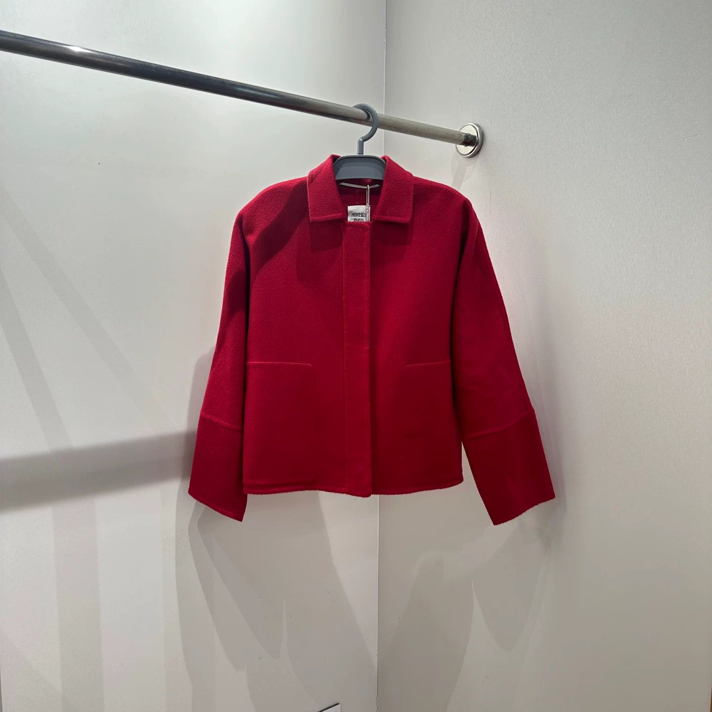 Hermes Hermes Cropped Red Coat it_34 Women Size XXS / US 00 / IT 34 - 1 Thumbnail