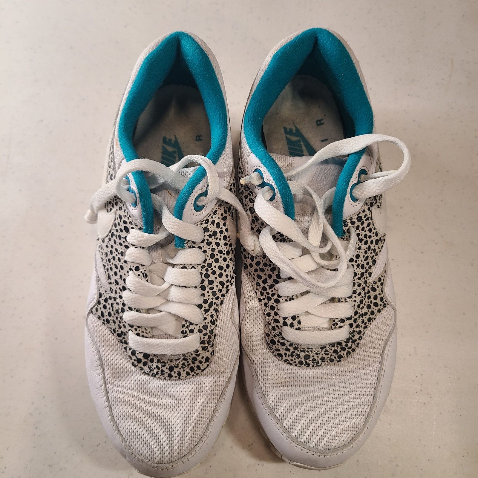 Nike Nike Air Max 1 Safari Pack White Glass Aqua Blue 6.5 RARE Size US 10 / IT 40 - 4 Thumbnail