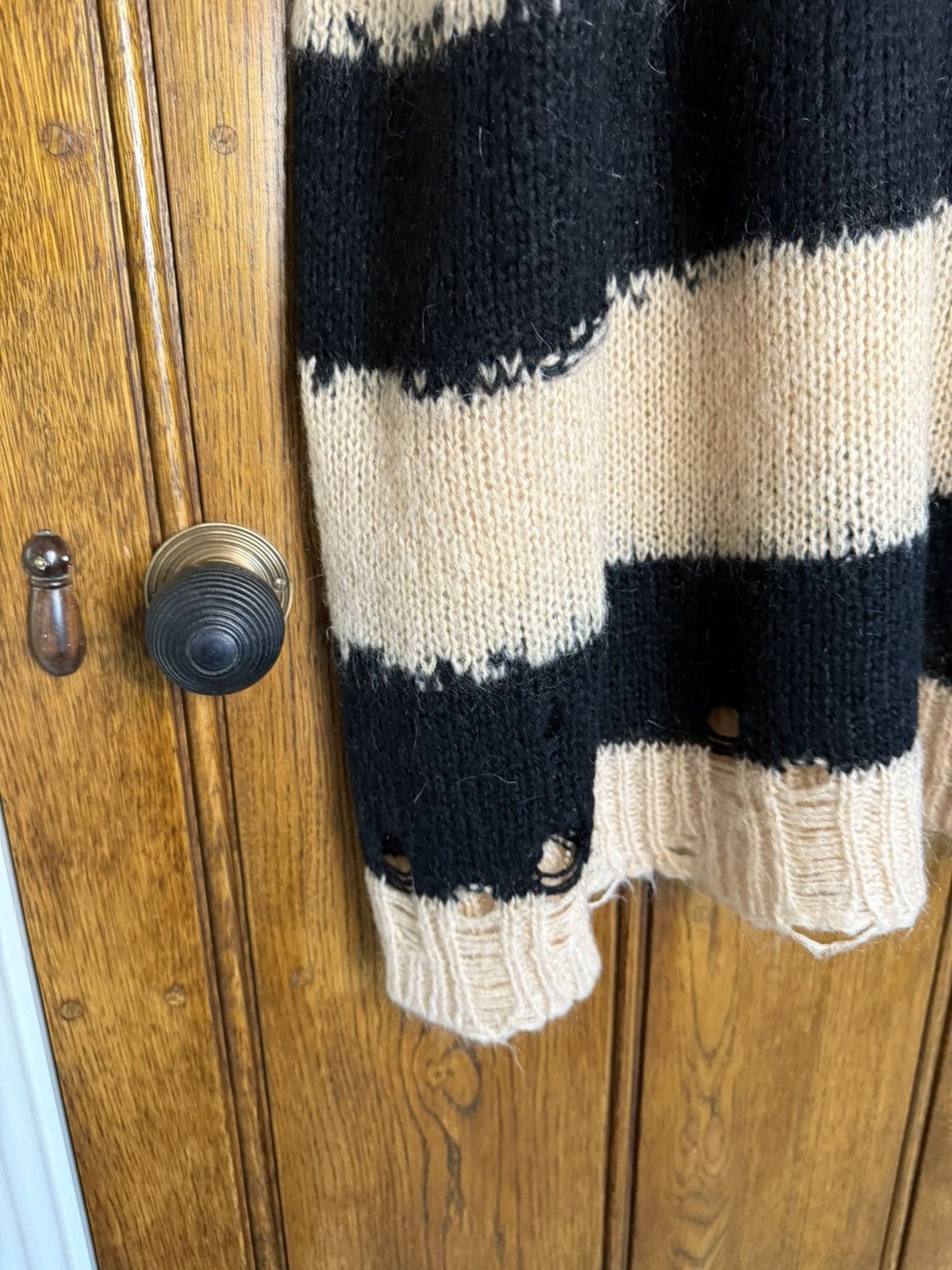 Acne Studios Acne Studios mohair knit sweater distressed grail Size US L / EU 52-54 / 3 - 12 Thumbnail