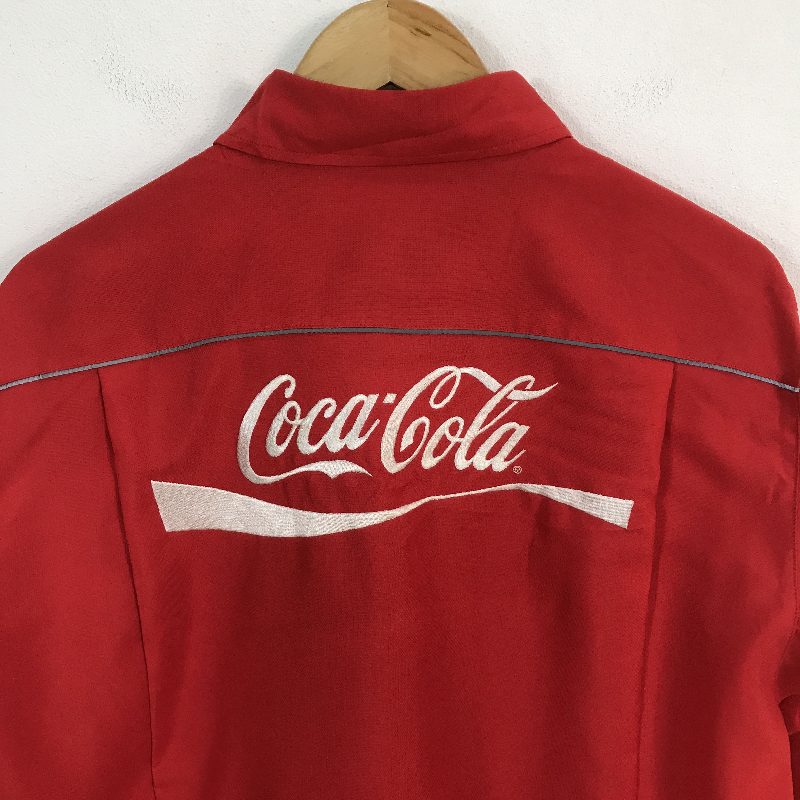 Coca Cola × Japanese Brand Vtg coca cola east japan button up tshirts Size US L / EU 52-54 / 3 - 4 Thumbnail