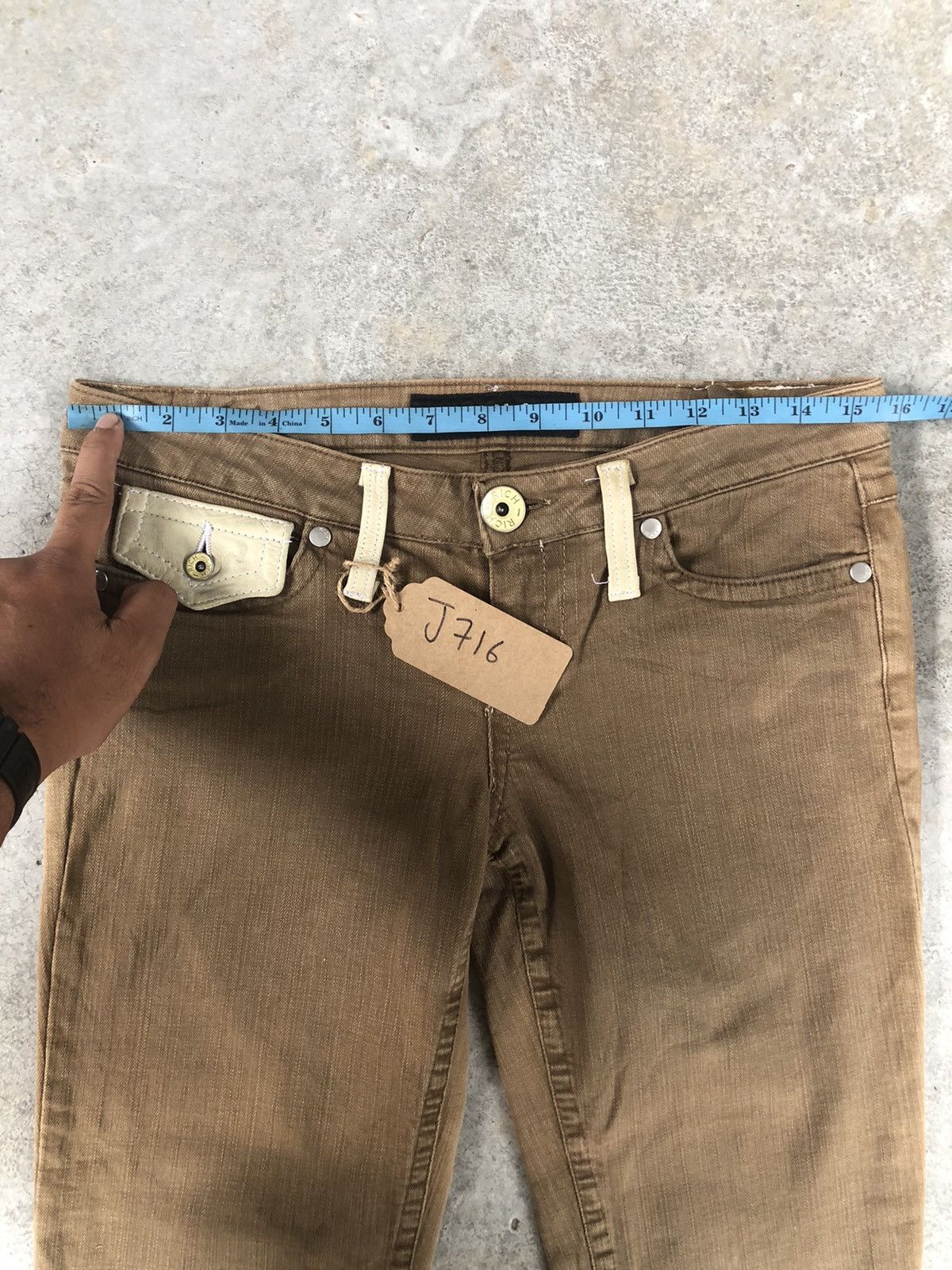 If Six Was Nine Richmond Flared Jeans Distressed Jeans Size US 31 - 21 Thumbnail