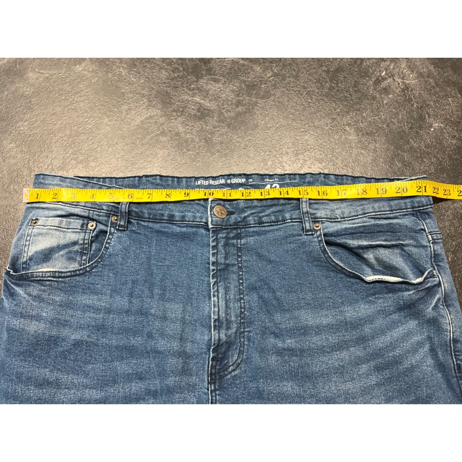 Vintage LRG 1942 Jeans Size 42x32 Blue Denim Straight Classic Streetwear 90s Mens Size US 42 / EU 58 - 6 Thumbnail