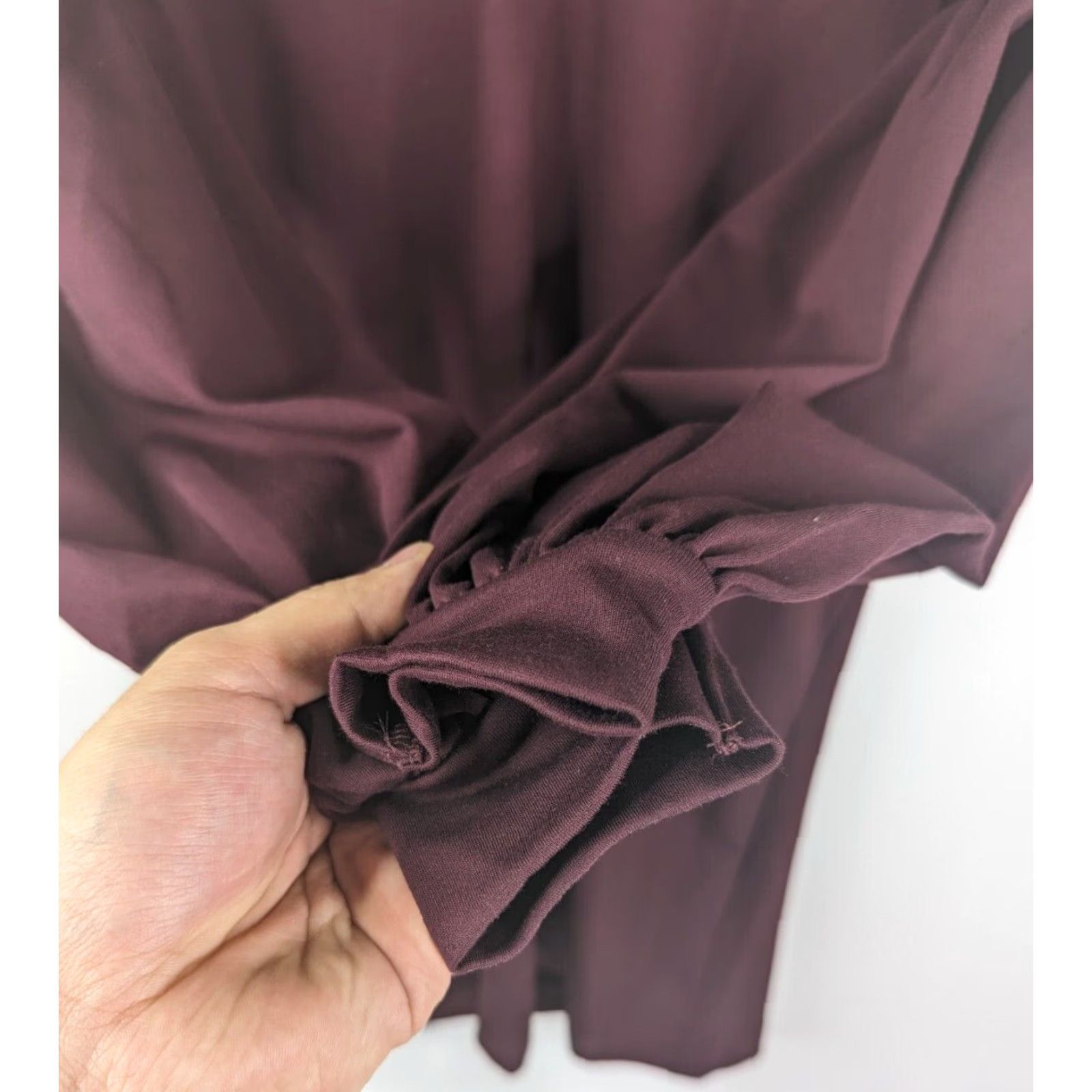 Express NWT Express Burgundy Ponte Knit Balloon Sleeve Shift Dress Stretch Women's XS Size XS / US 0-2 / IT 36-38 - 3 Thumbnail