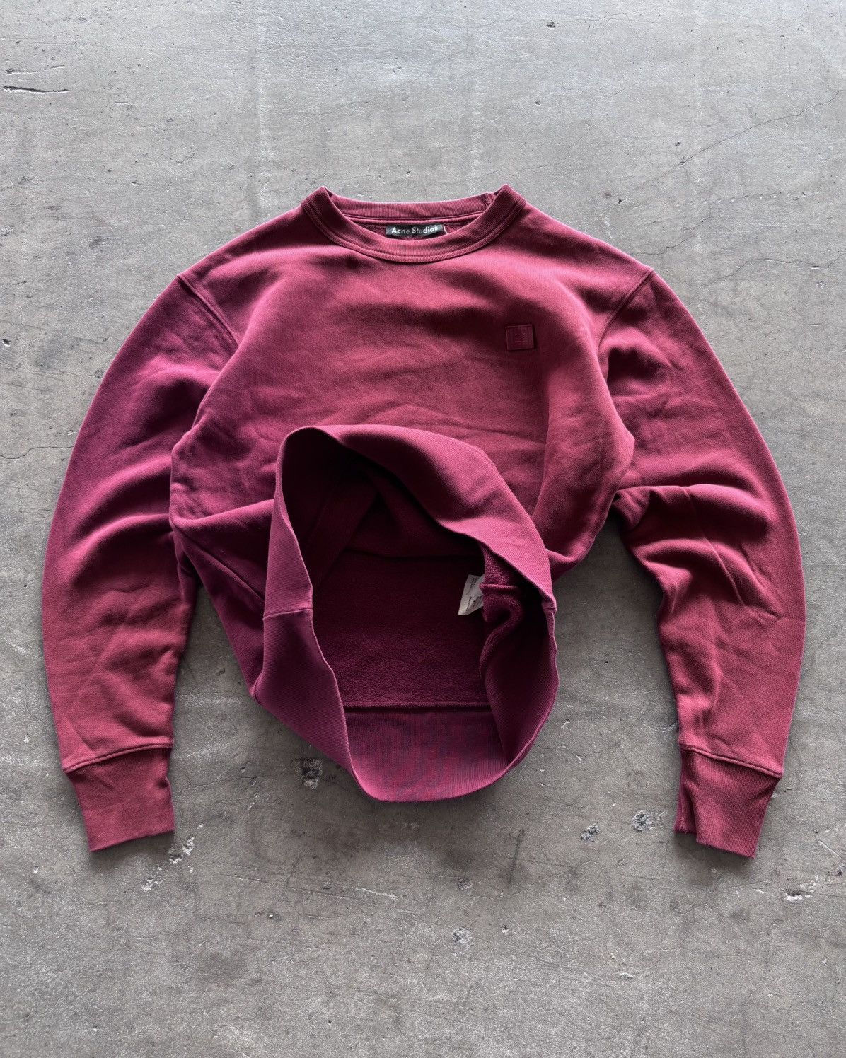 Acne Studios × Japanese Brand 2000s Cane Studios Maroon Crewneck Size US M / EU 48-50 / 2 - 6 Thumbnail