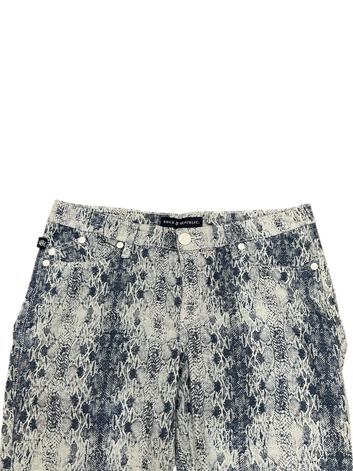 Hysteric Glamour × If Six Was Nine × Le Grande Bleu (L.G.B.) Rock & Republic Python Skin Pant Art Size US 36 / EU 52 - 4 Thumbnail