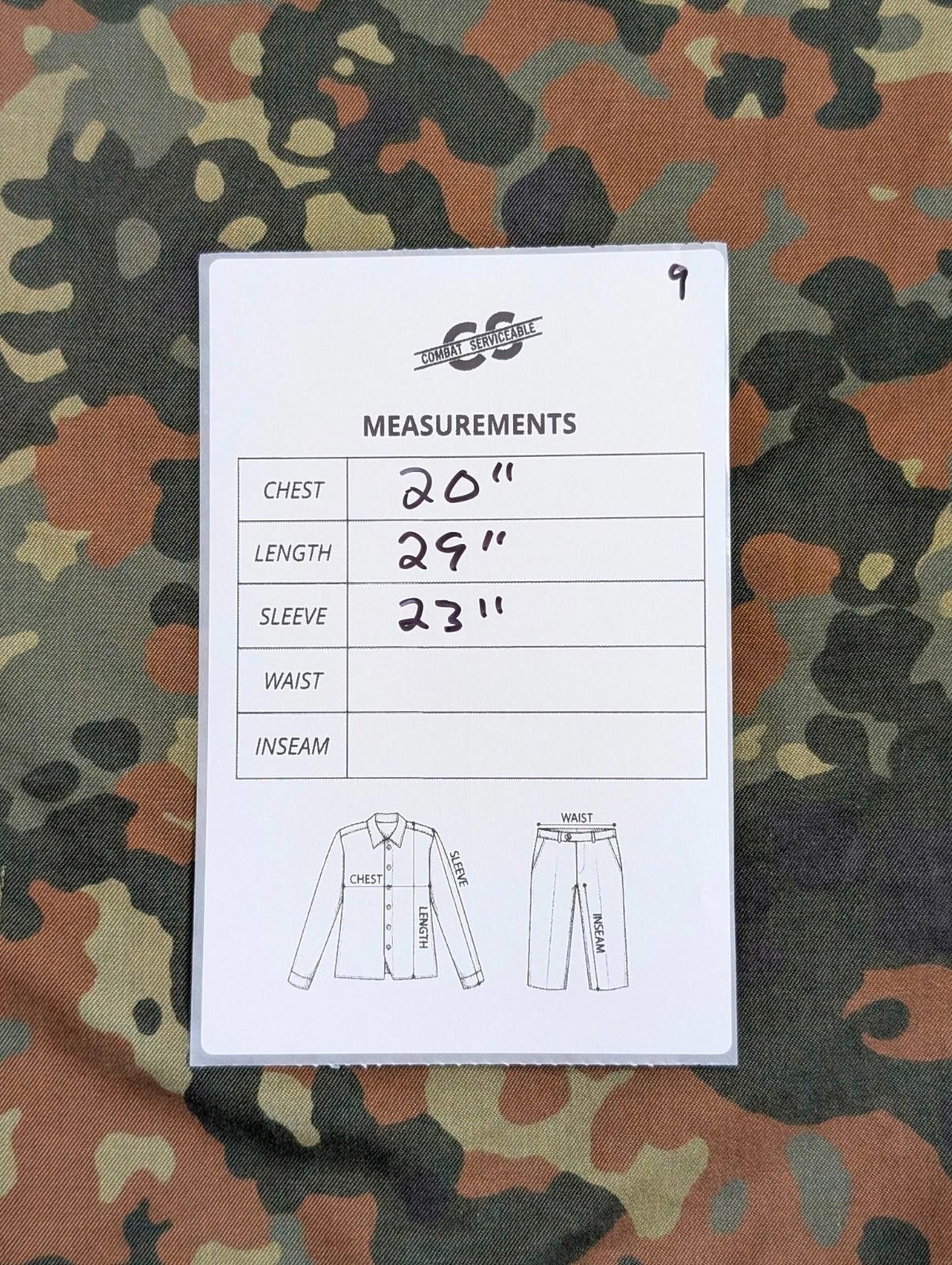 Other German Army Bundeswehr Flecktarn Camo Field Shirt - Medium Size ONE SIZE - 5 Thumbnail