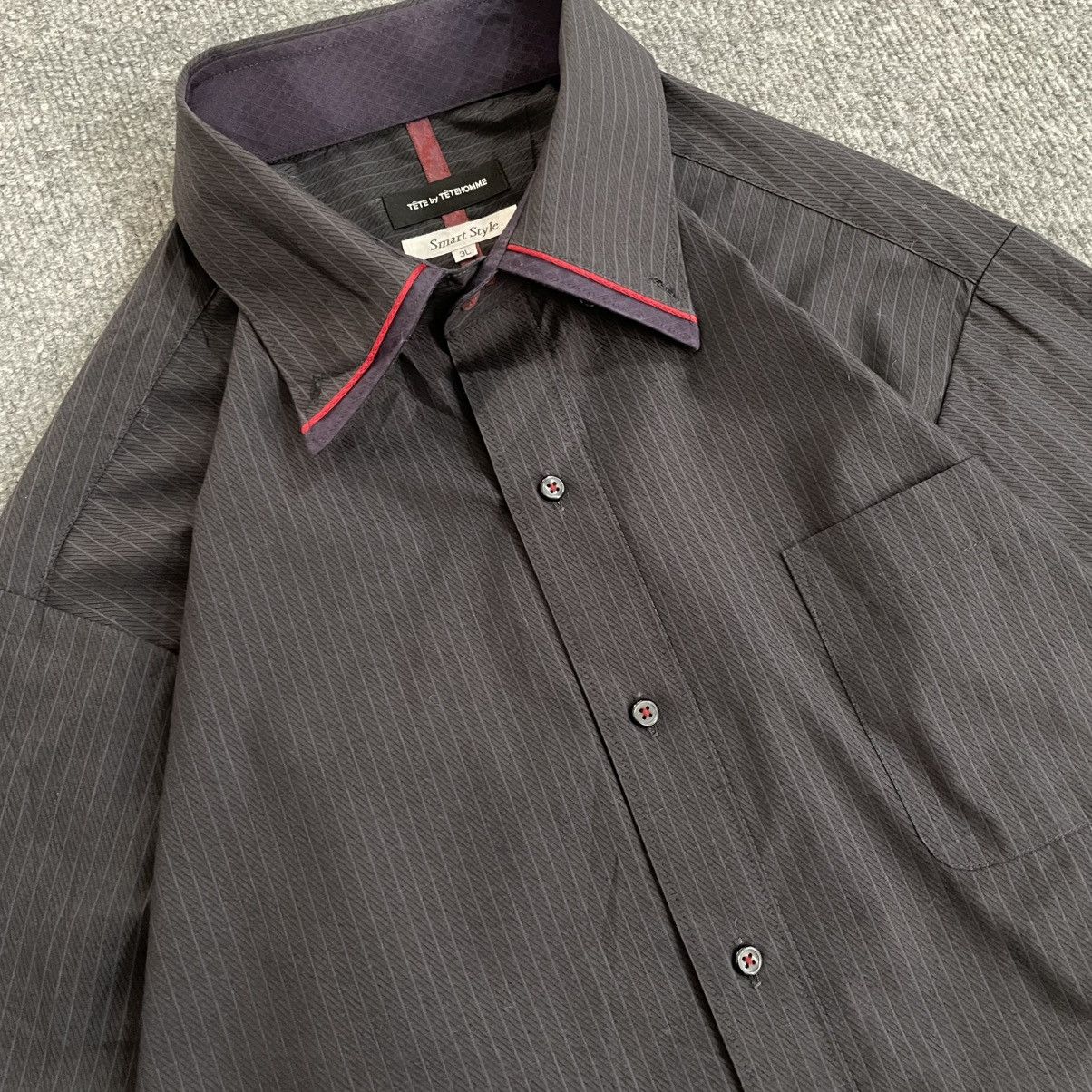 Issey Miyake Issey Miyake Tete Homme Button Up Shirt Workwear Casual Size US XL / EU 56 / 4 - 5 Thumbnail