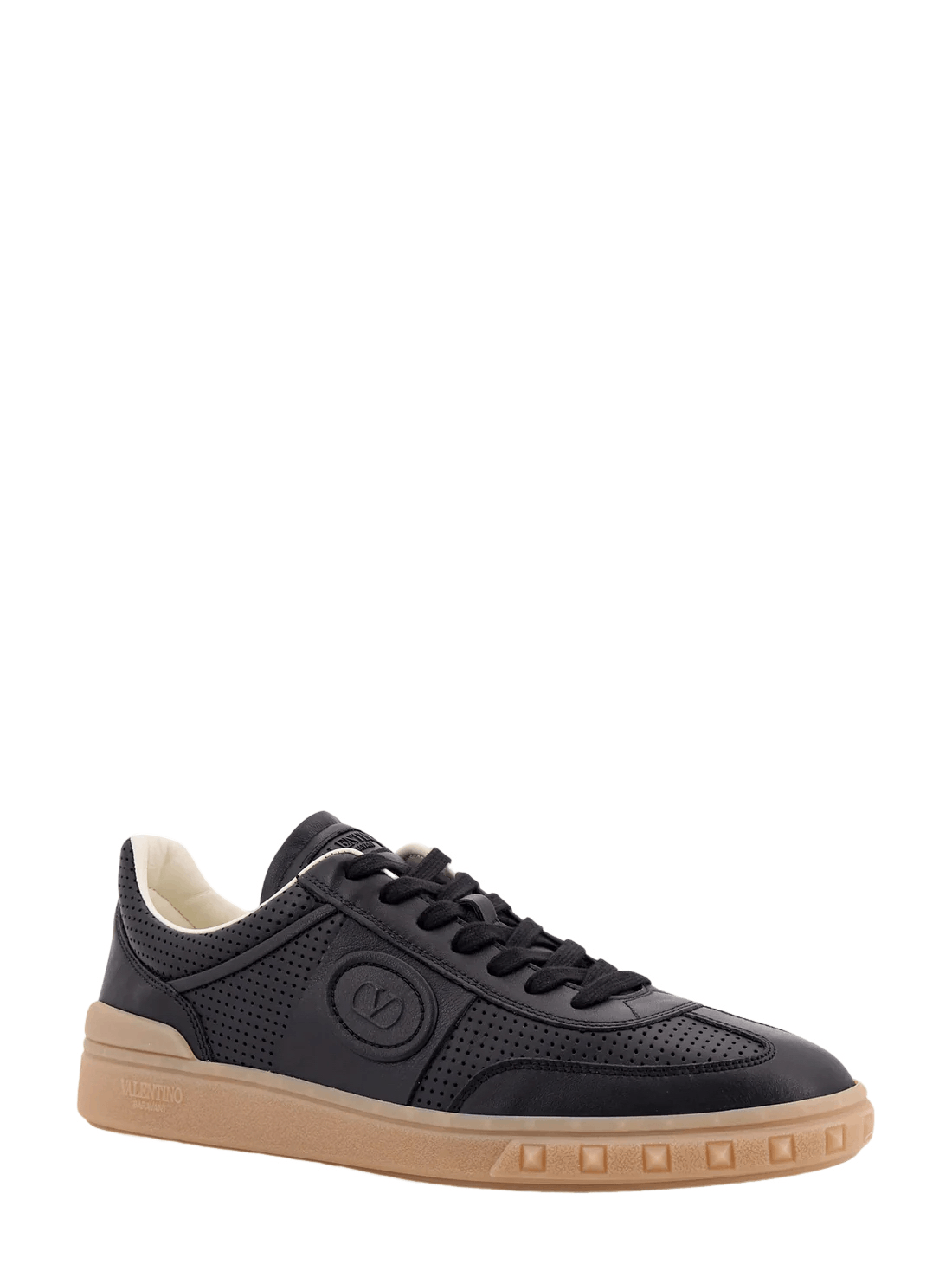 VALENTINO GARAVANI Upvillage Black Leather Sneakers New