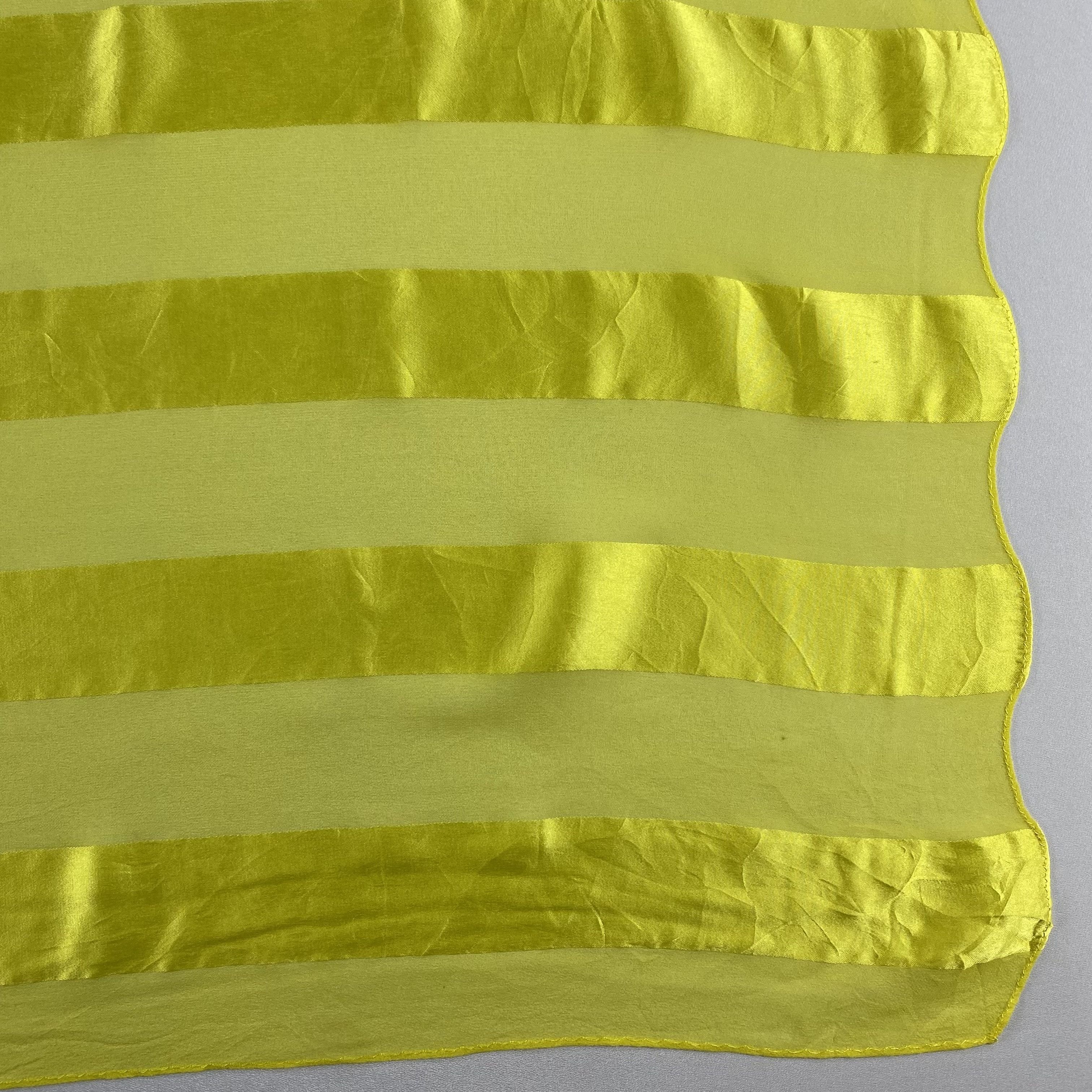 Japanese Brand × Vintage Vintage Japanese Brand Yellow Silk Scarf SS050 Size ONE SIZE - 3 Thumbnail