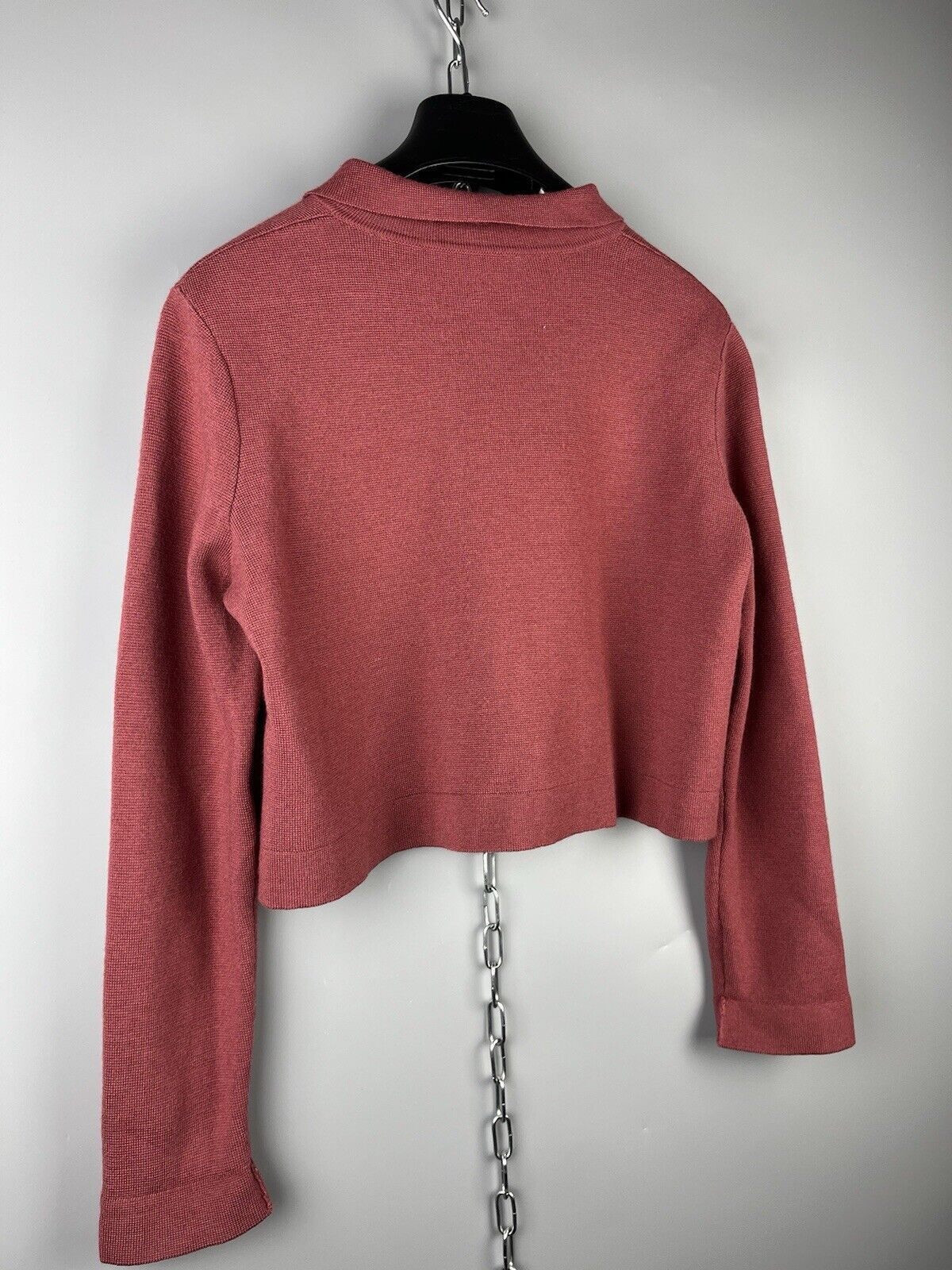 Sezane Sezane Womens Wool Knit Cropped Blazer Jacket Size XS / US 0-2 / IT 36-38 - 10 Thumbnail