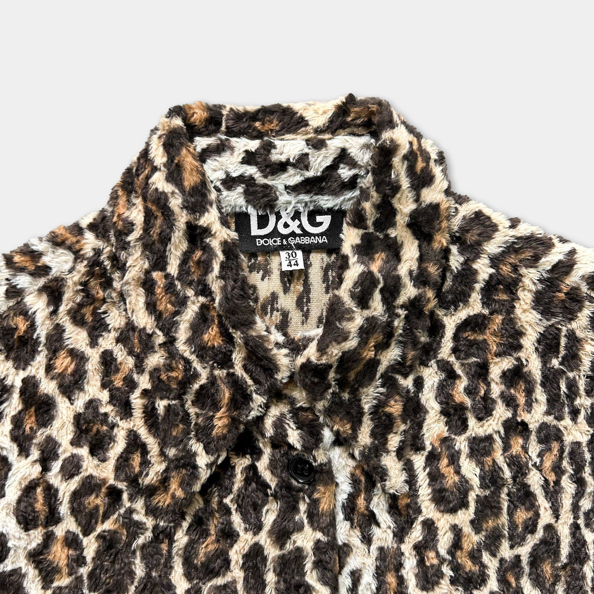 Dolce & Gabbana Dolce & Gabbana 2000's Leopard Print Faux Fur Vest Size ONE SIZE - 3 Thumbnail
